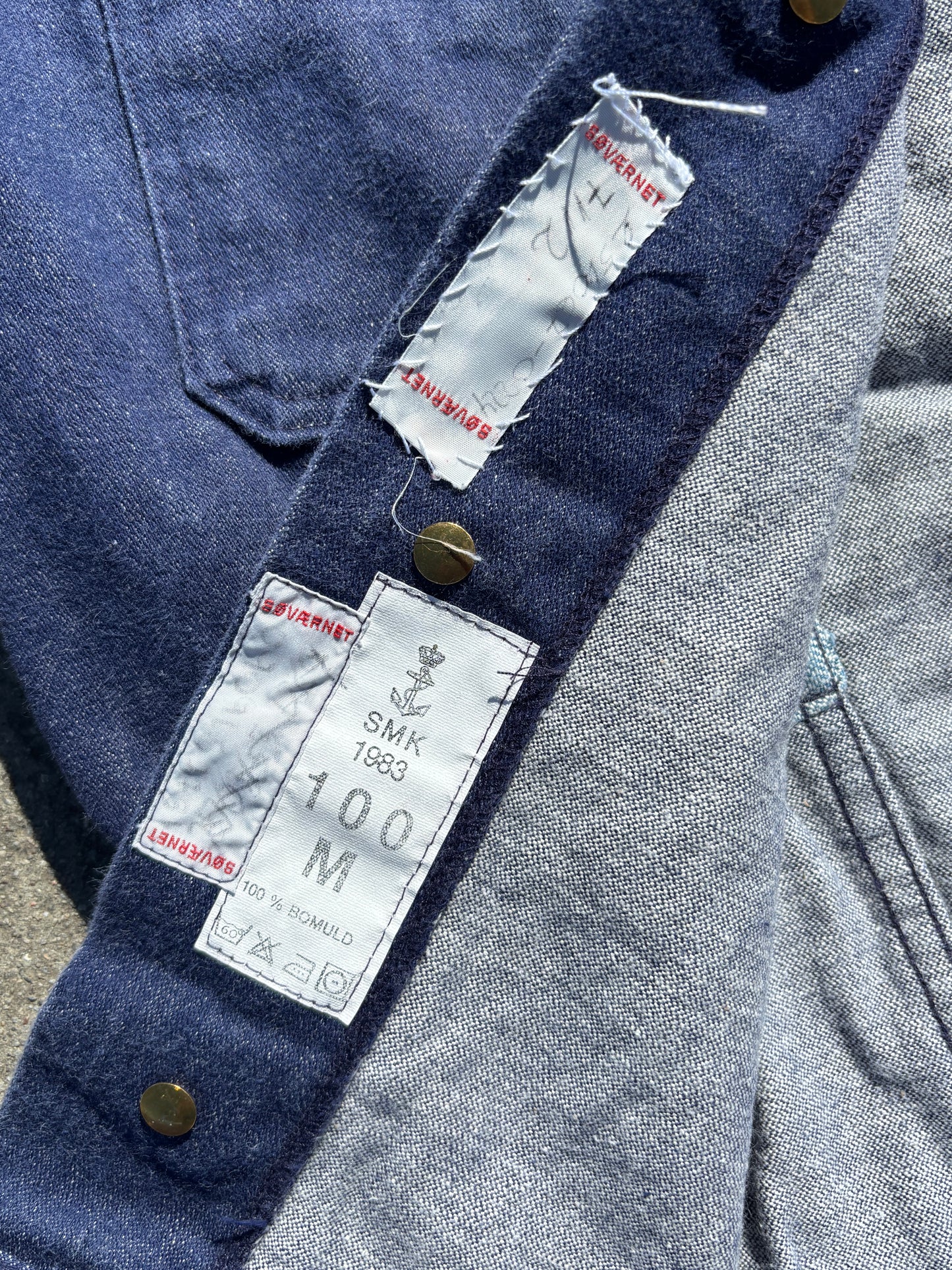 80's Danish Navy Denim Jacket