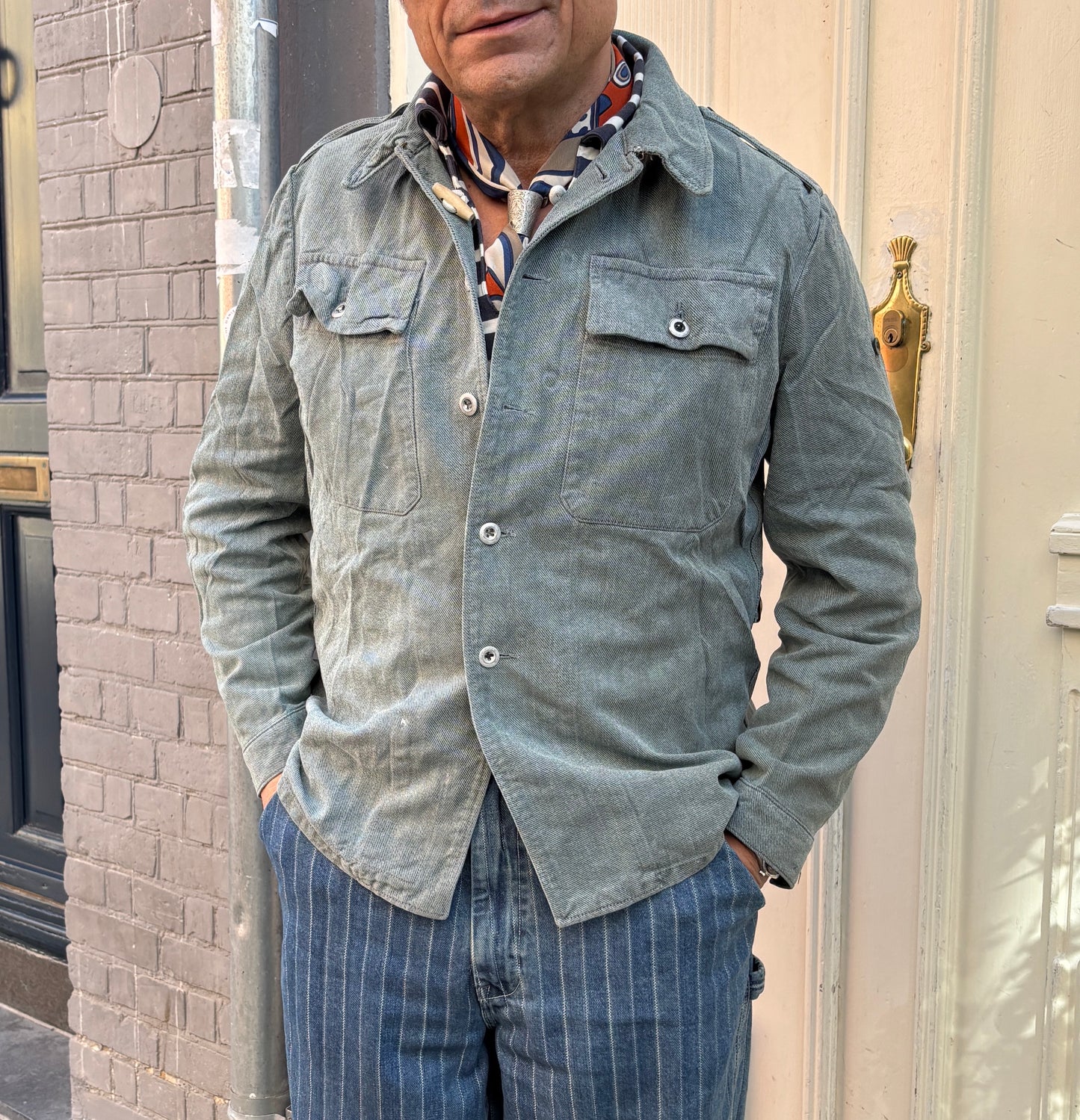 Swiss Denim Army Jacket