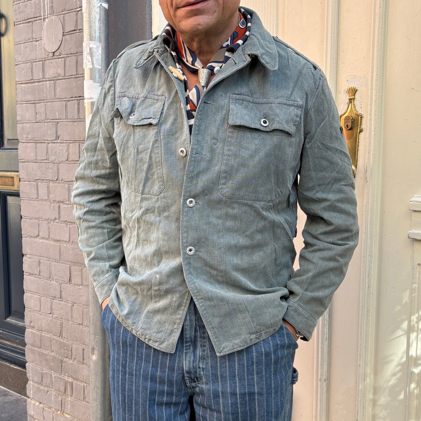 Swiss Denim Army Jacket