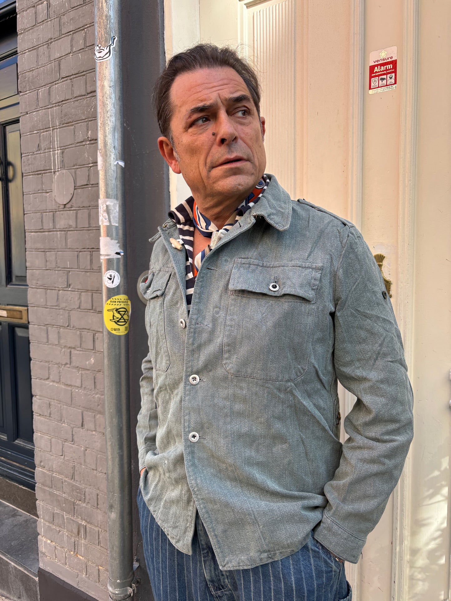 Swiss Denim Army Jacket