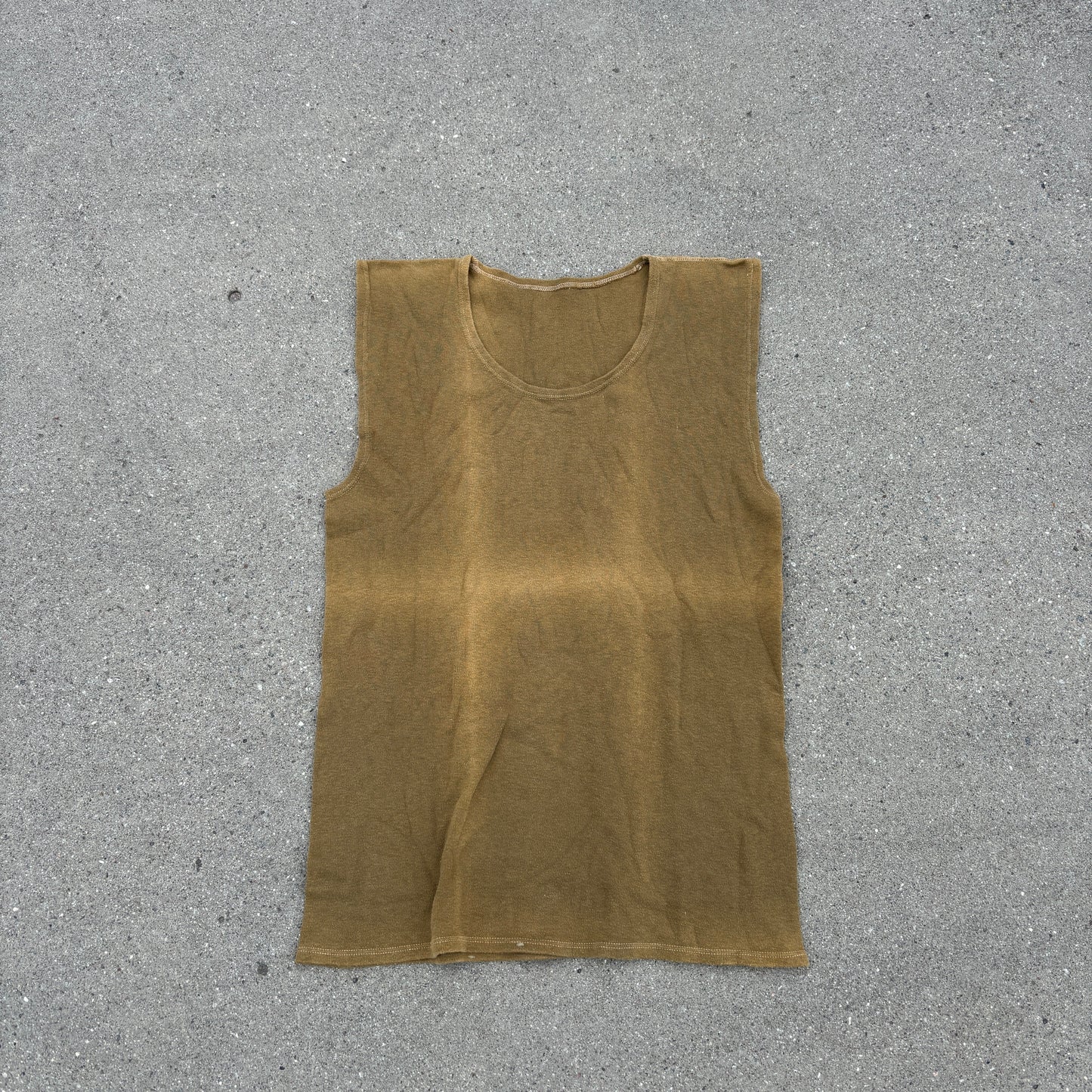 50's Danish Sunfaded Navy Tank Top