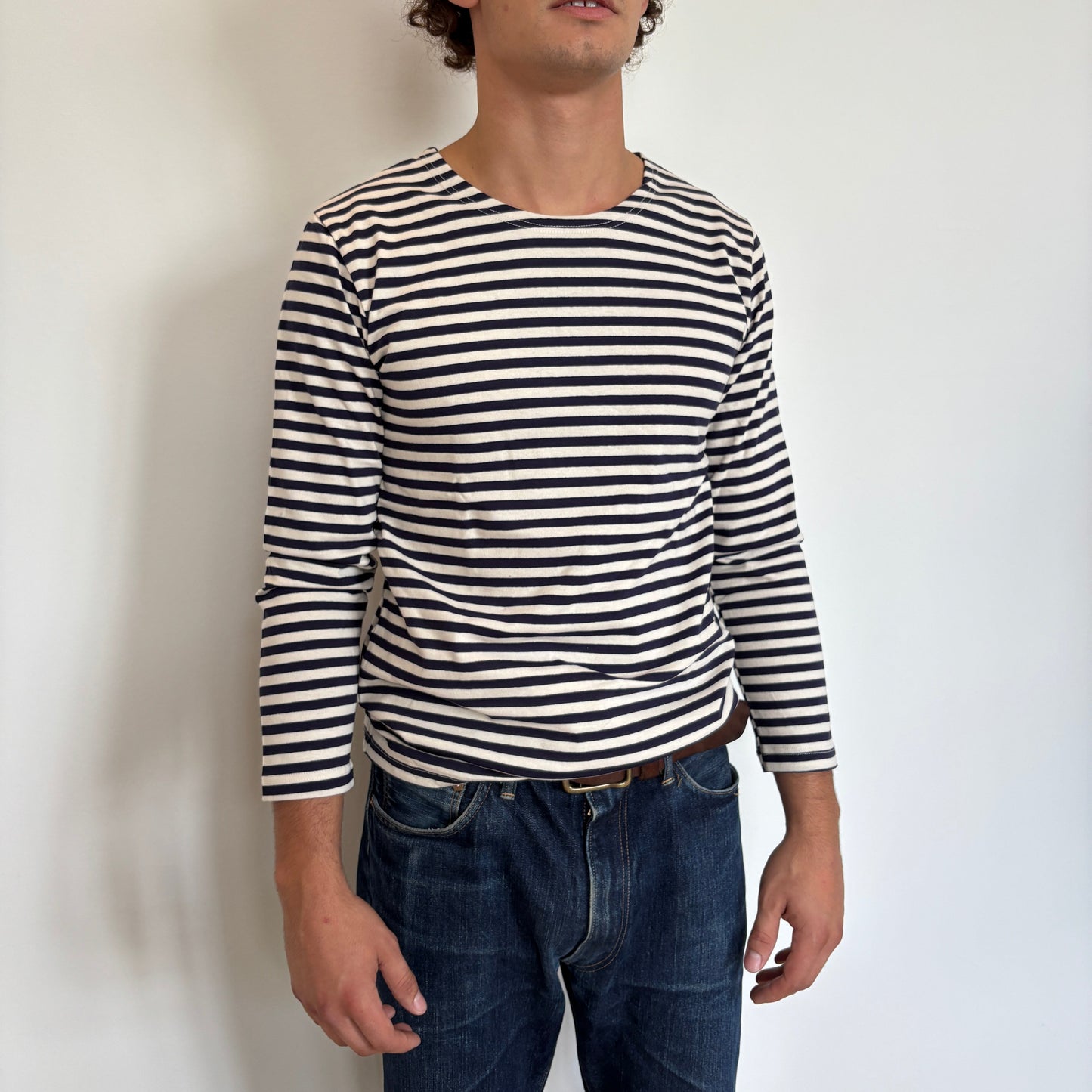 Navy/White Striped Telnyashka - Long sleeve
