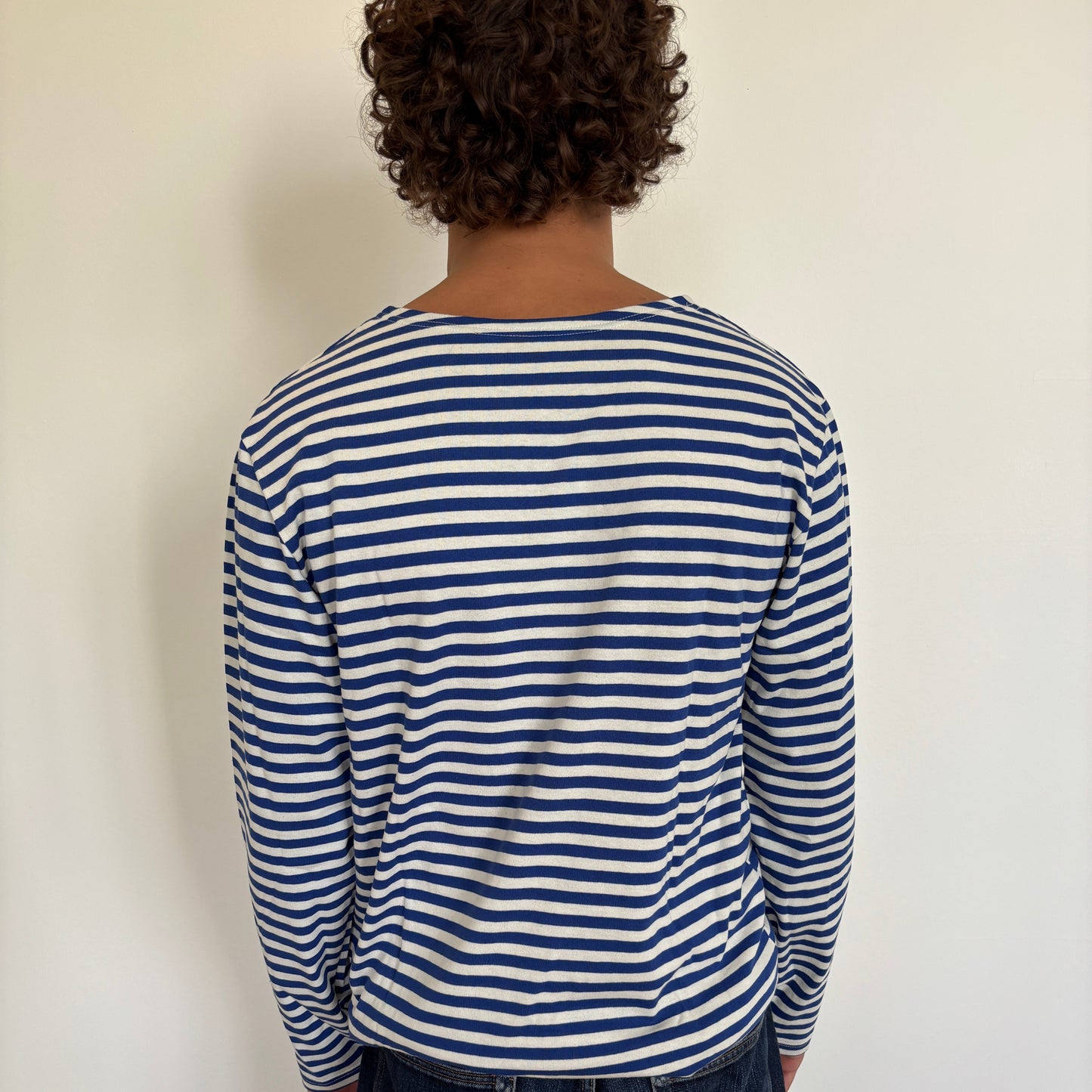 Light Blue/White Striped Telnyashka - Long Sleeve
