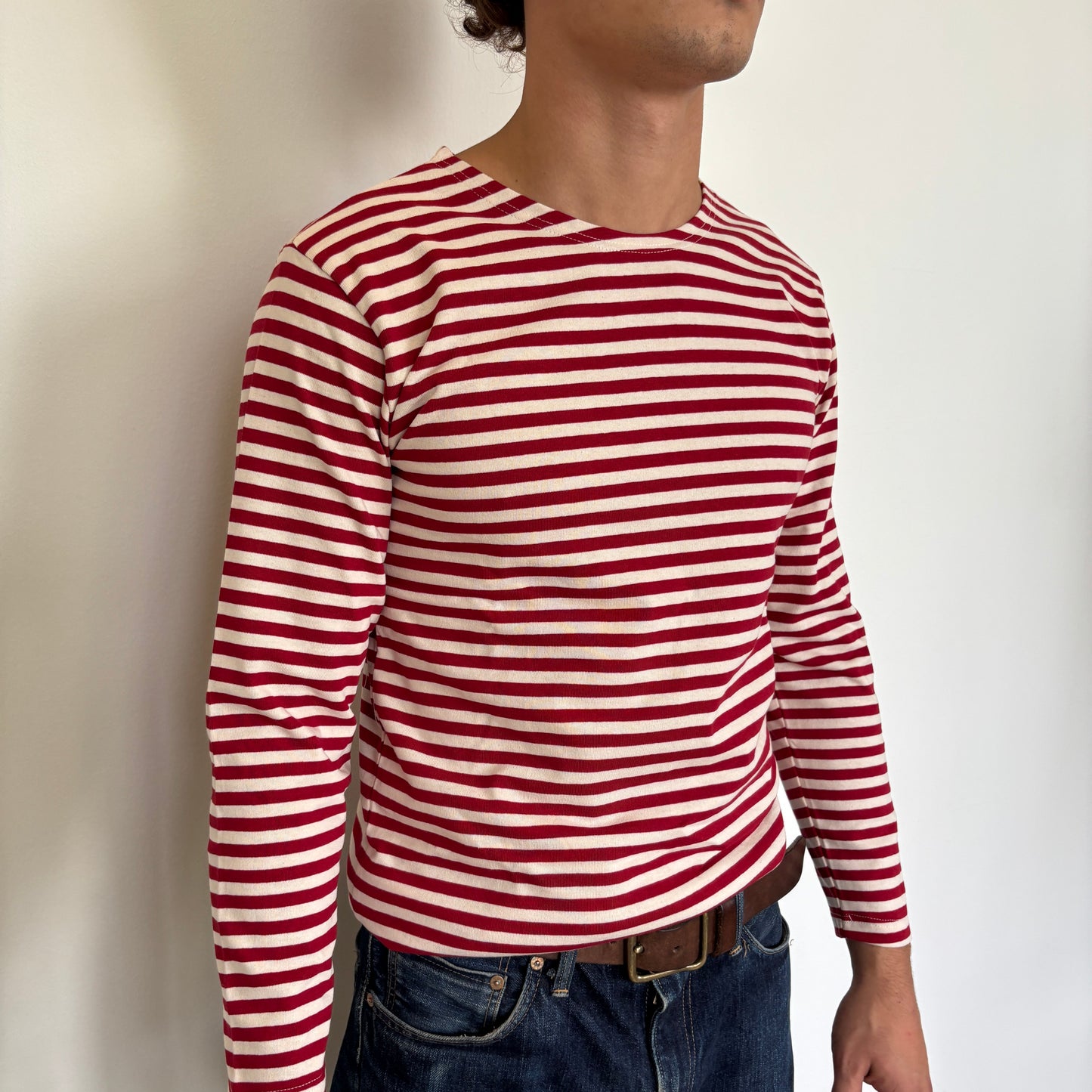 Red/White Striped Telnyashka - Long Sleeve