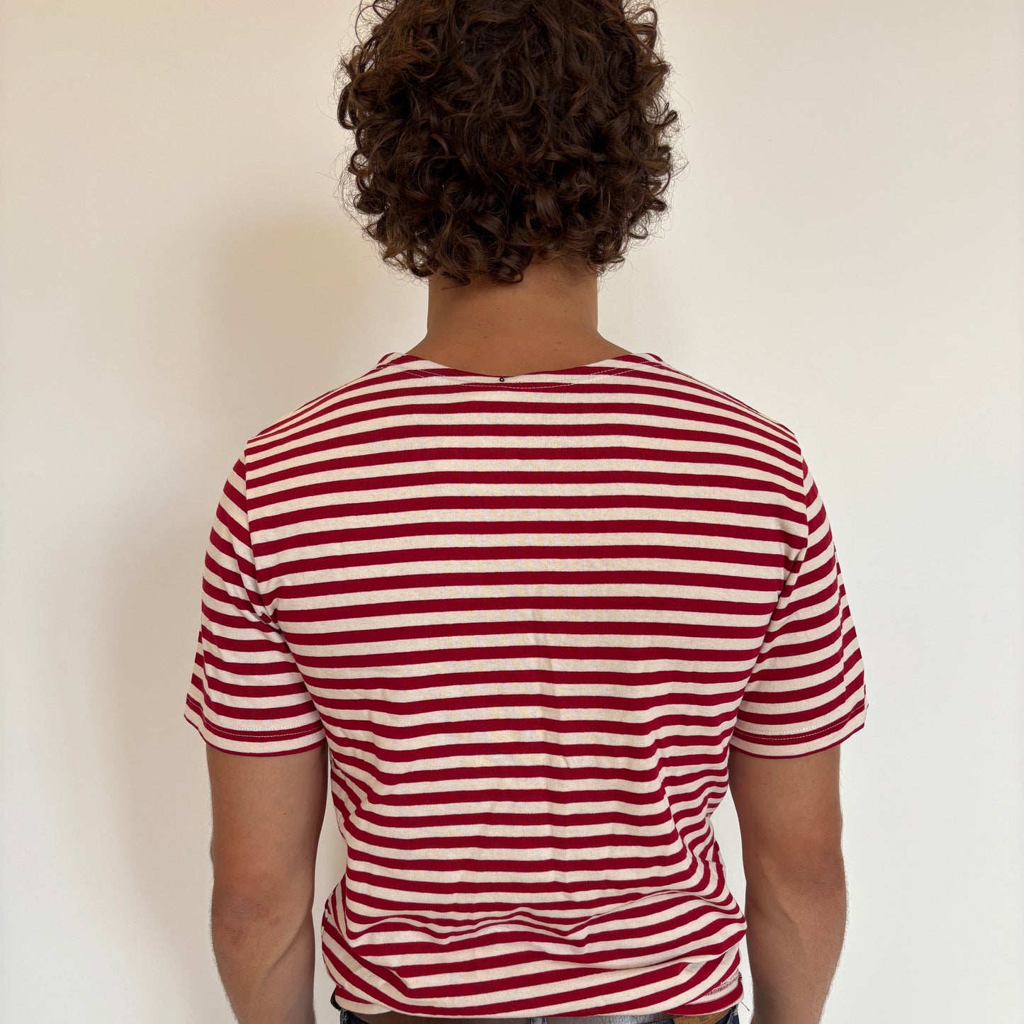 Red/White Striped Telnyashka - Short Sleeve