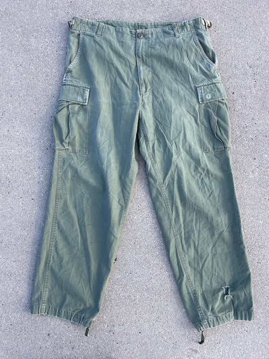 US Fatigue BDU Trousers - Faded Olive Green