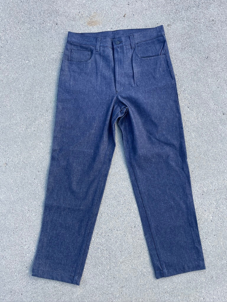 80's Italian Navy Raw Denim