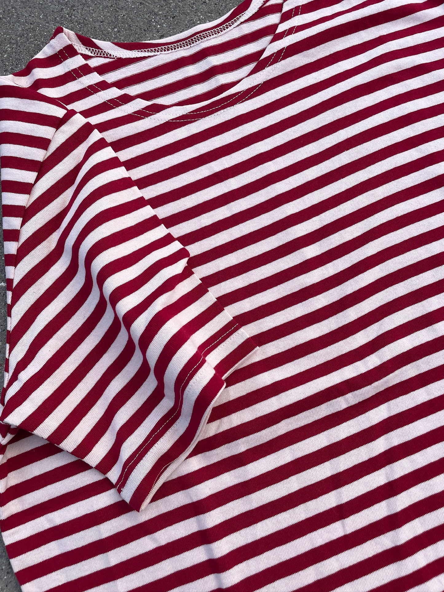 Red/White Striped Telnyashka - Short Sleeve