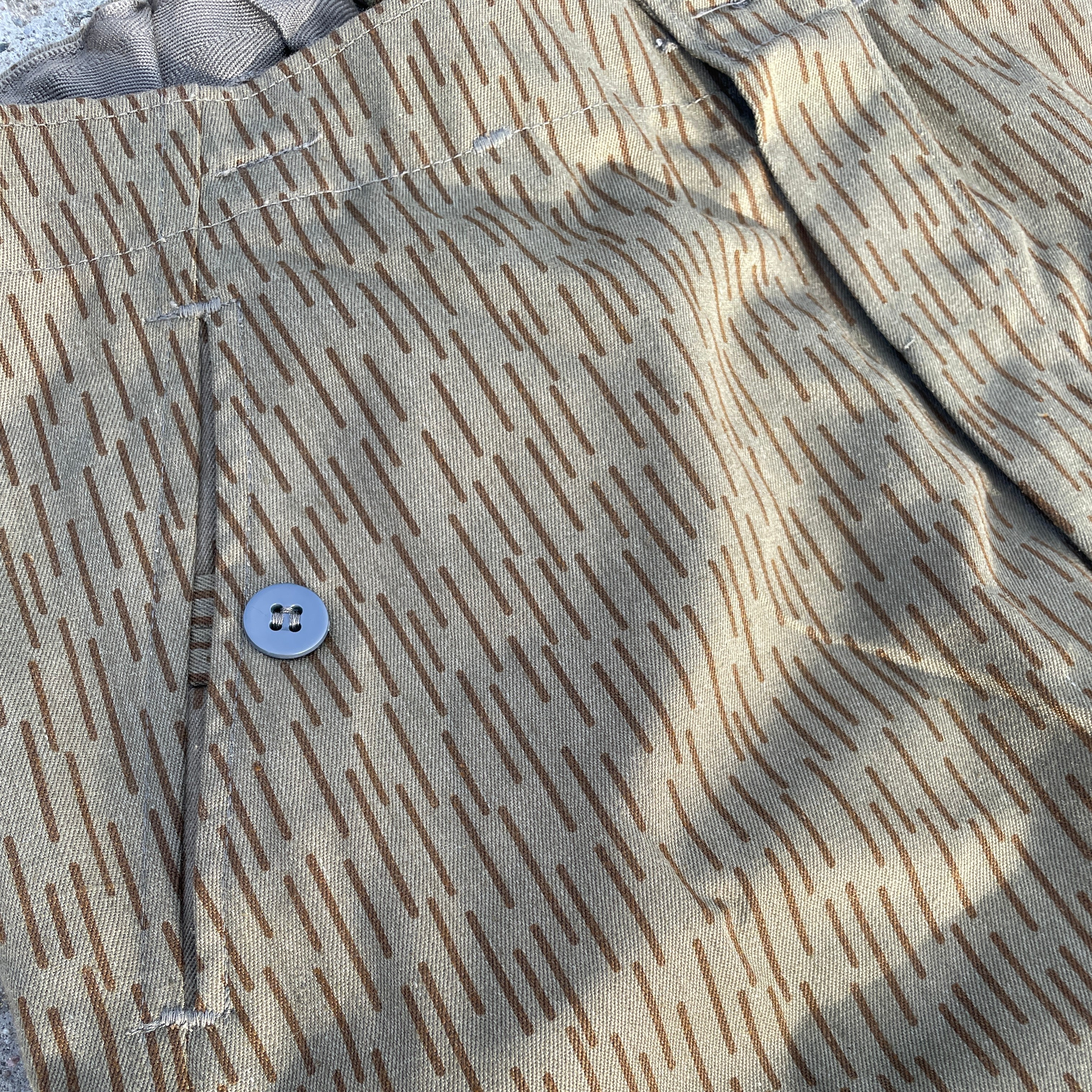 East German Army Strichtarn Camo Trousers