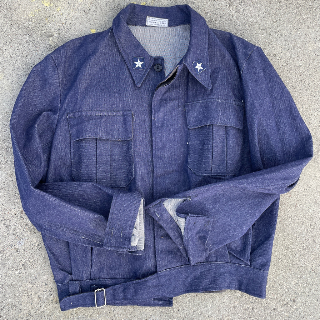Italian 80's Navy Denim Jacket