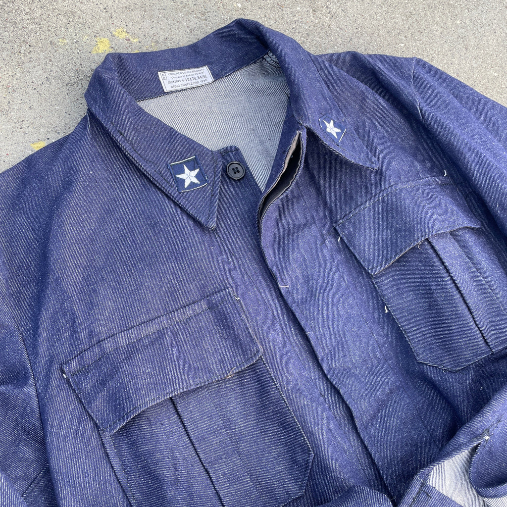 Italian 80's Navy Denim Jacket
