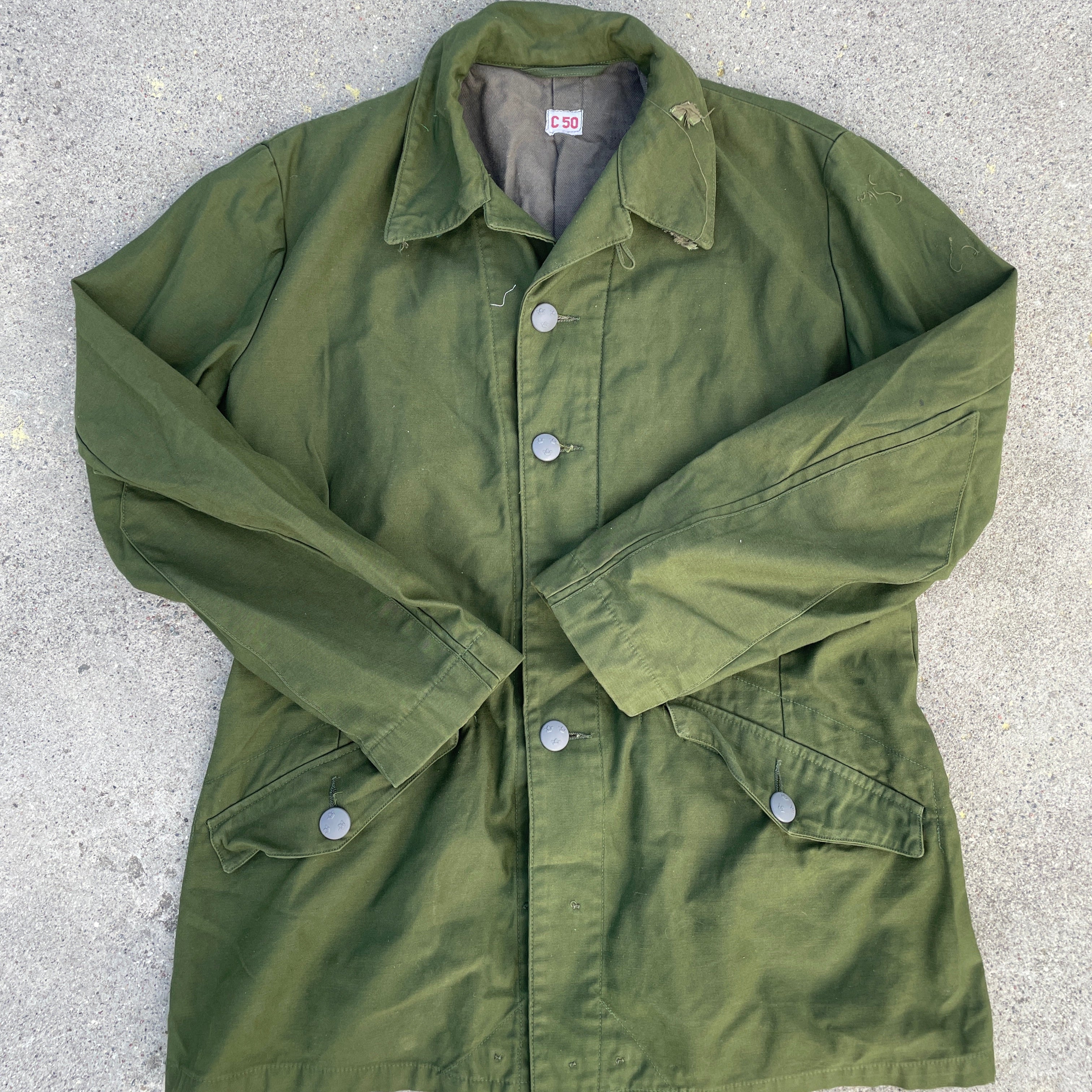 60's Swedish M59 Olive Cotton Jacket