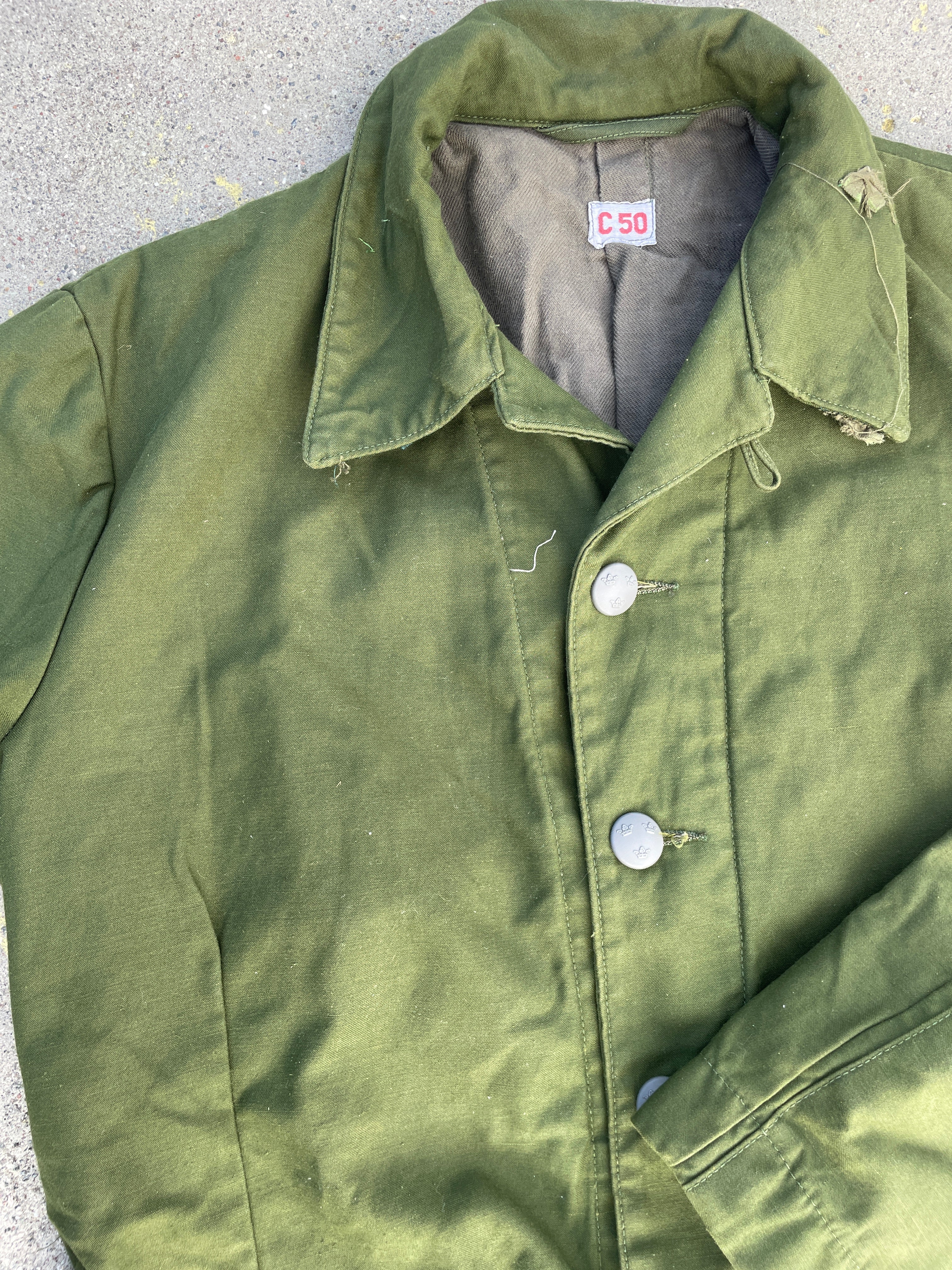 60's Swedish M59 Olive Cotton Jacket