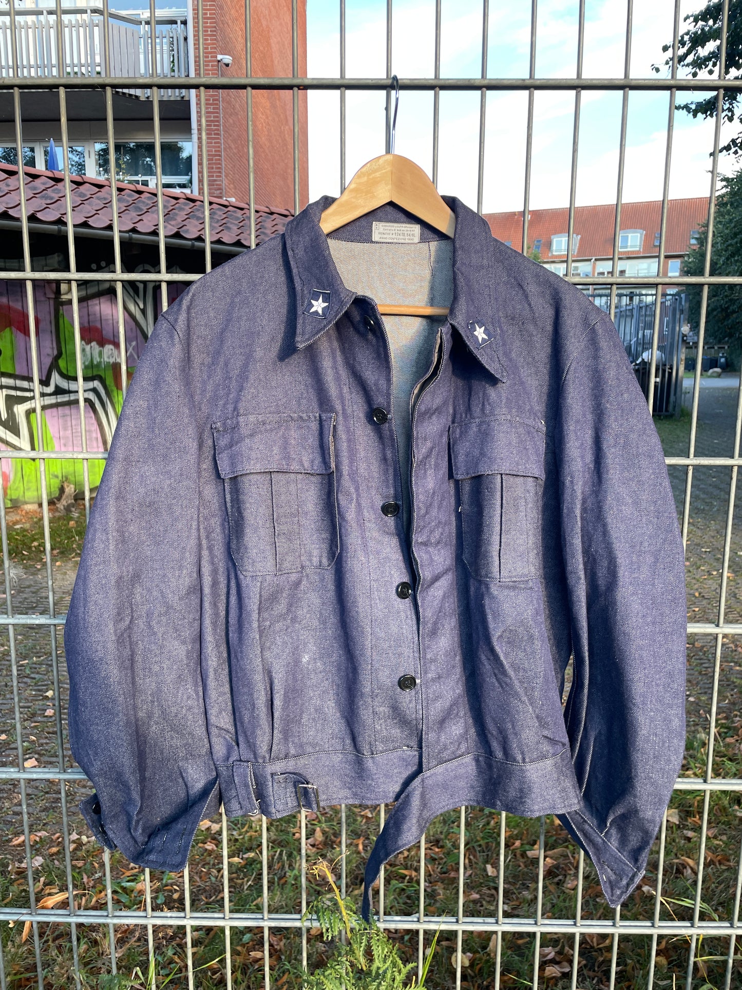 Italian 80's Navy Denim Jacket