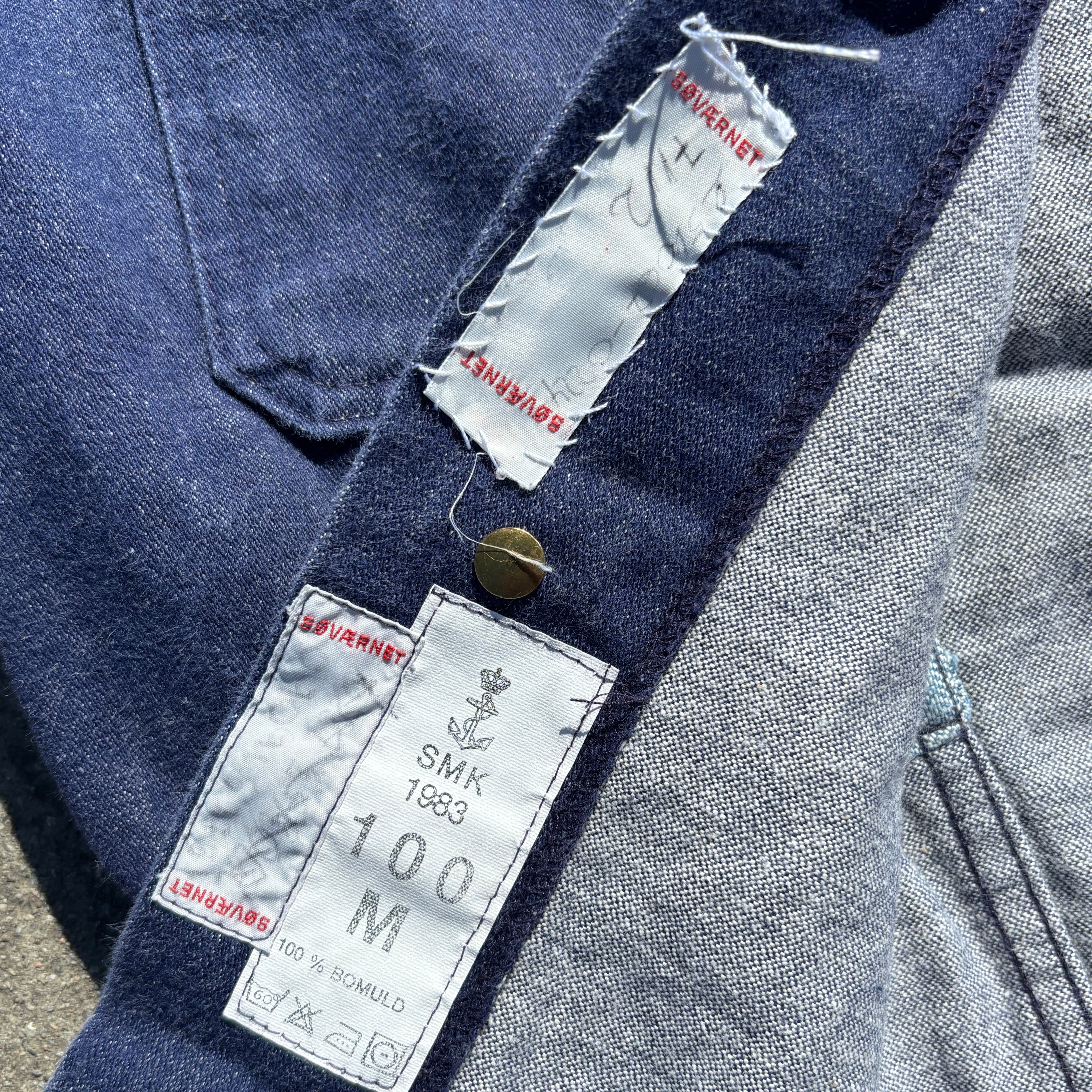 80's Danish Navy Denim Jacket