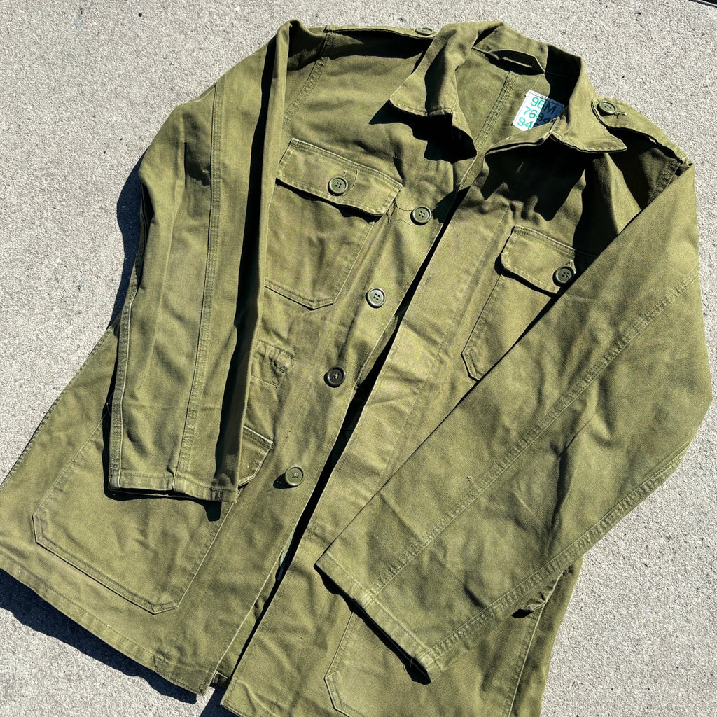 Danish Army Olive Green Herringbone M66 Jacket