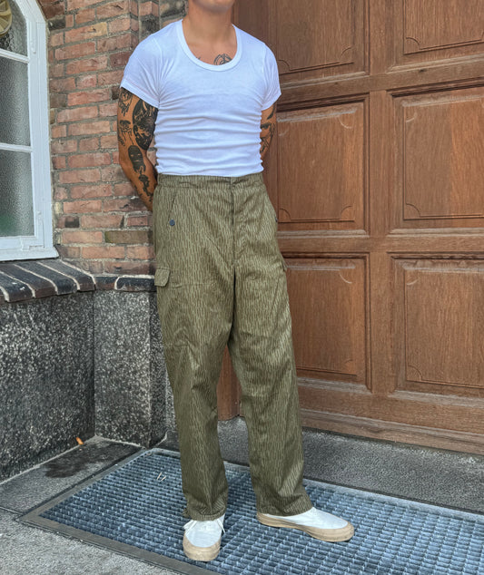 East German Army Strichtarn Camo Trousers