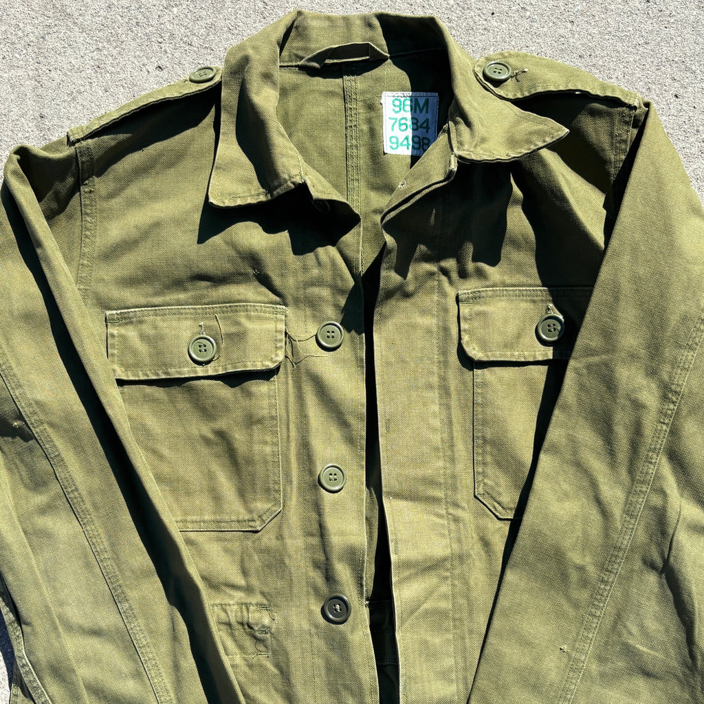 Danish Army Olive Green Herringbone M66 Jacket