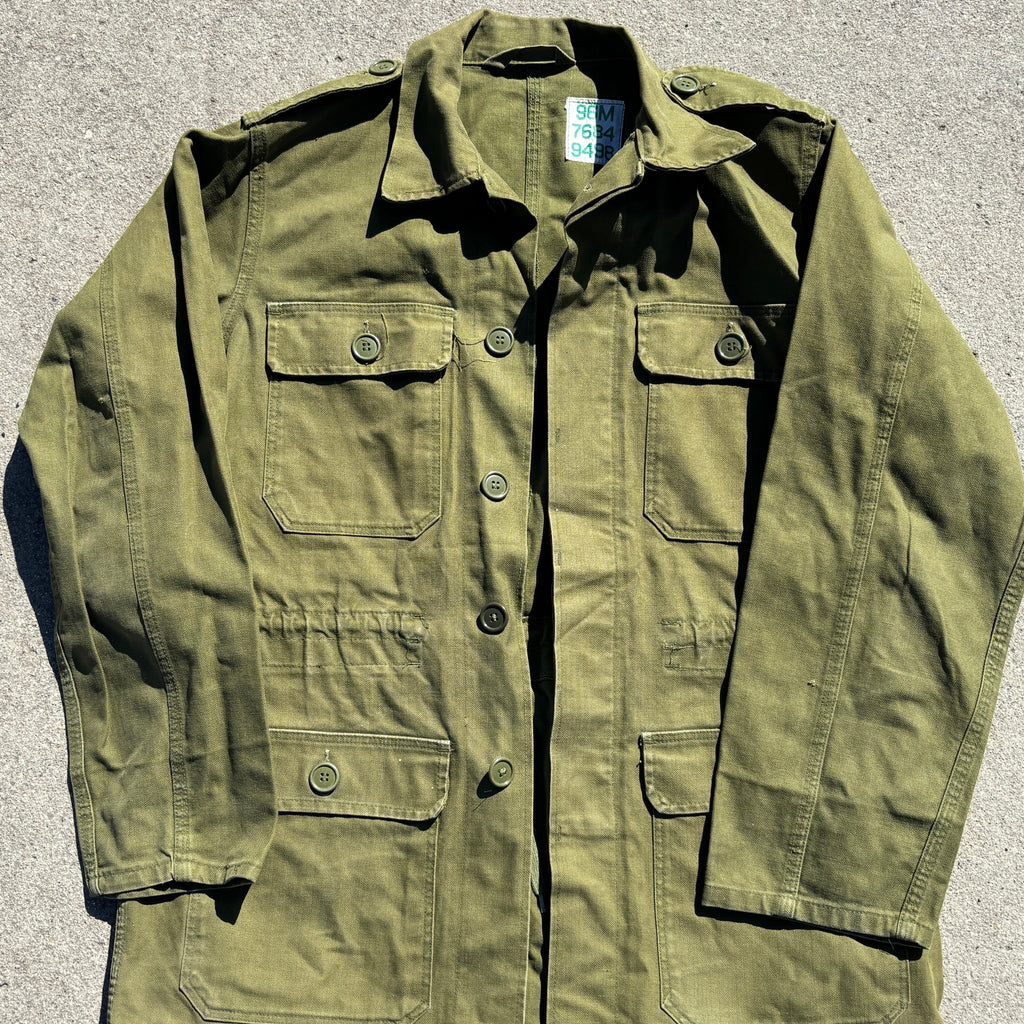 Danish Army Olive Green Herringbone M66 Jacket