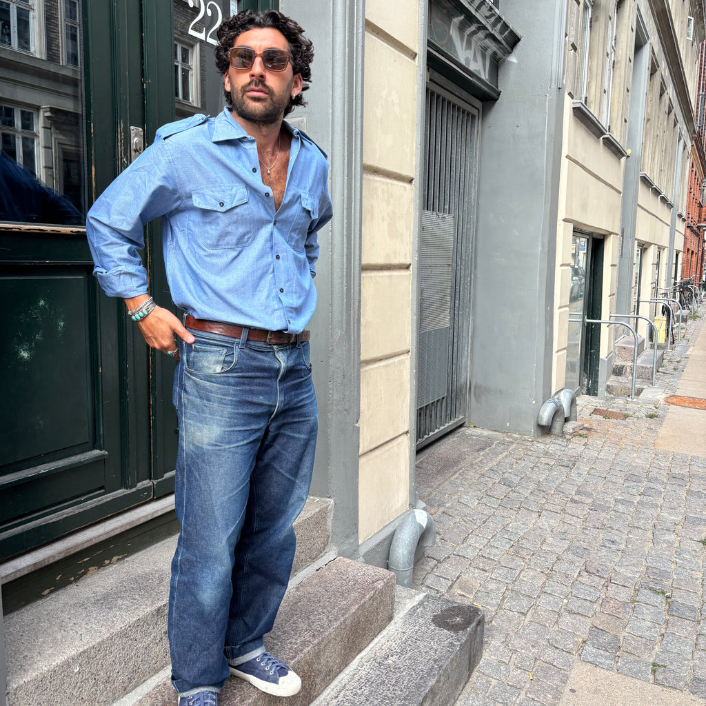 The Italian Navy Chambray Shirt