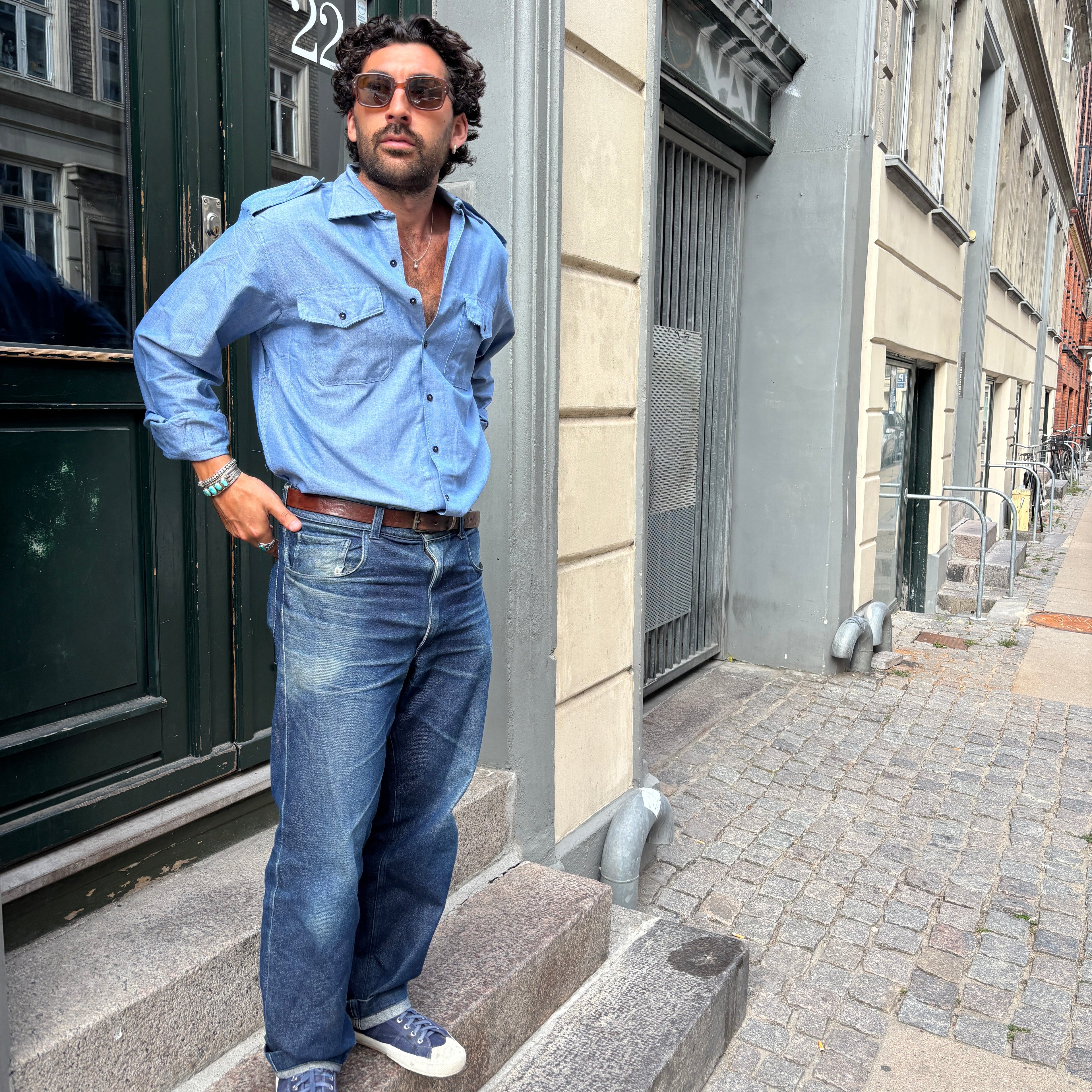 The Italian Navy Chambray Shirt
