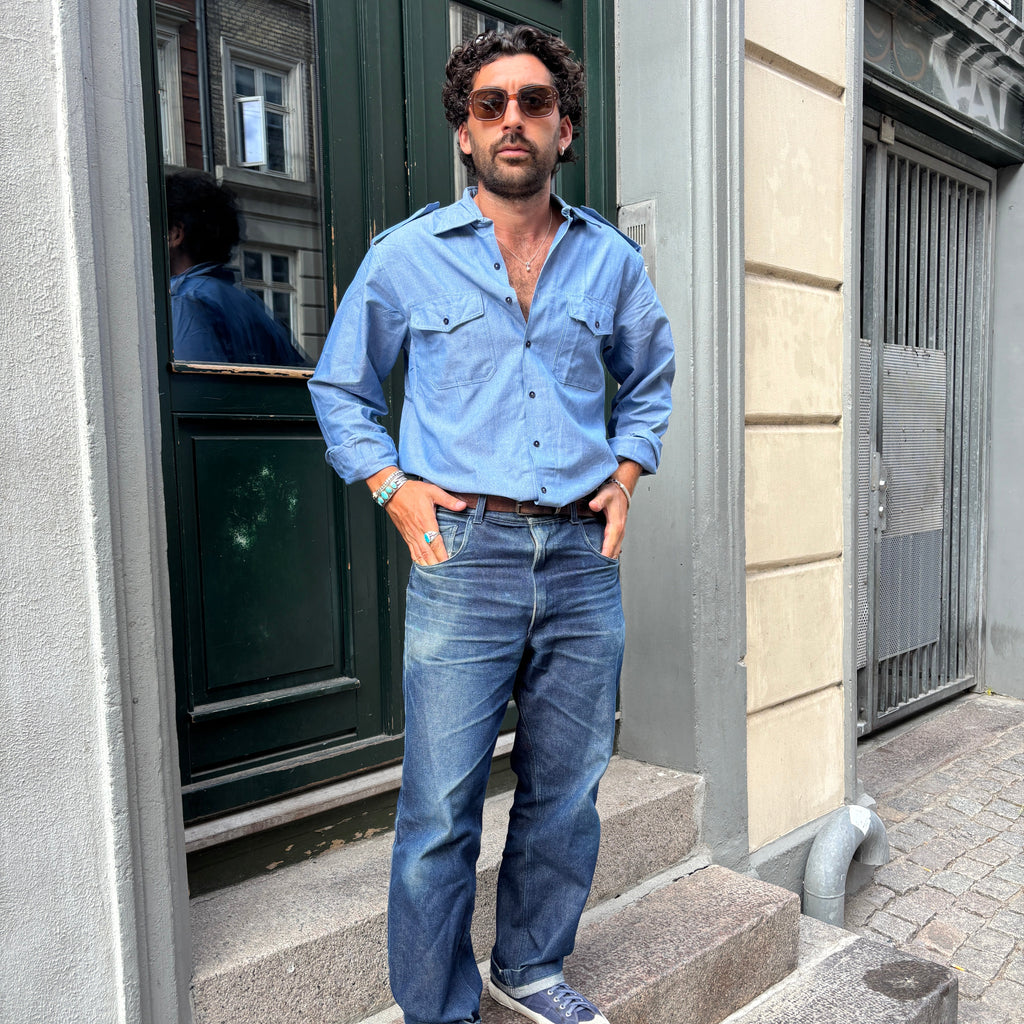 The Italian Navy Chambray Shirt