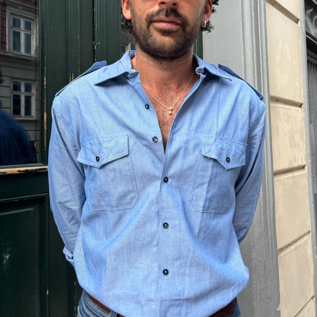 The Italian Navy Chambray Shirt
