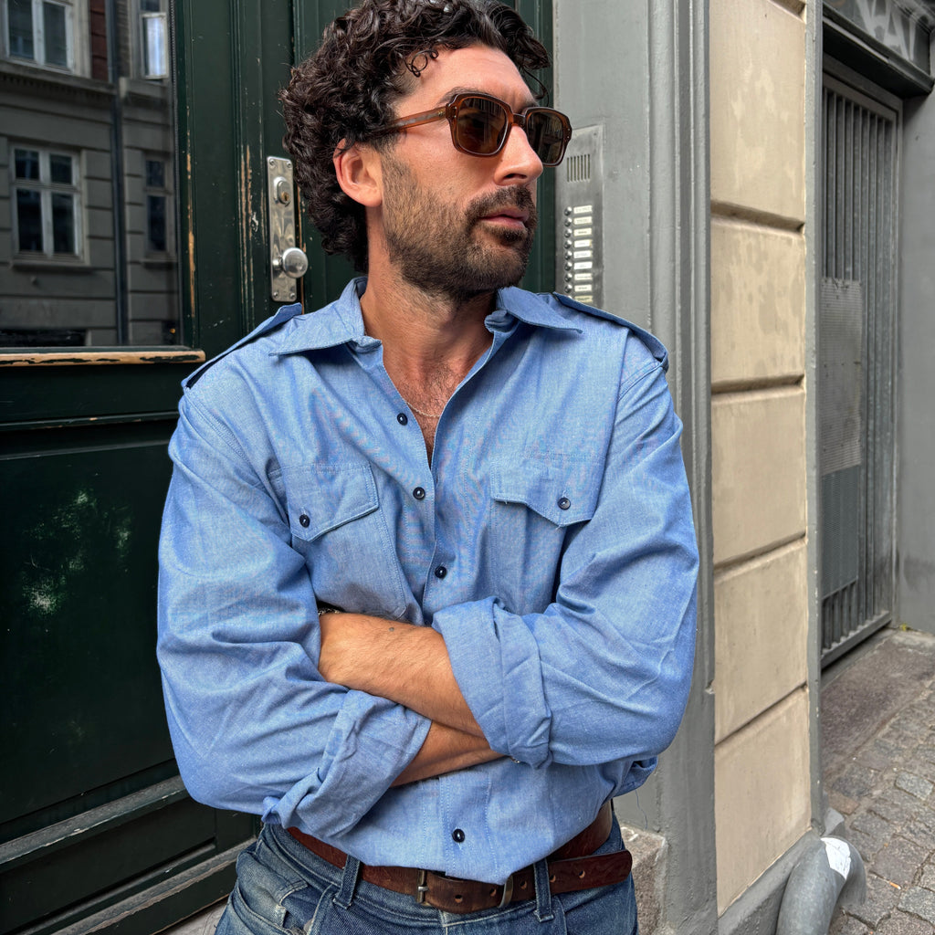 The Italian Navy Chambray Shirt