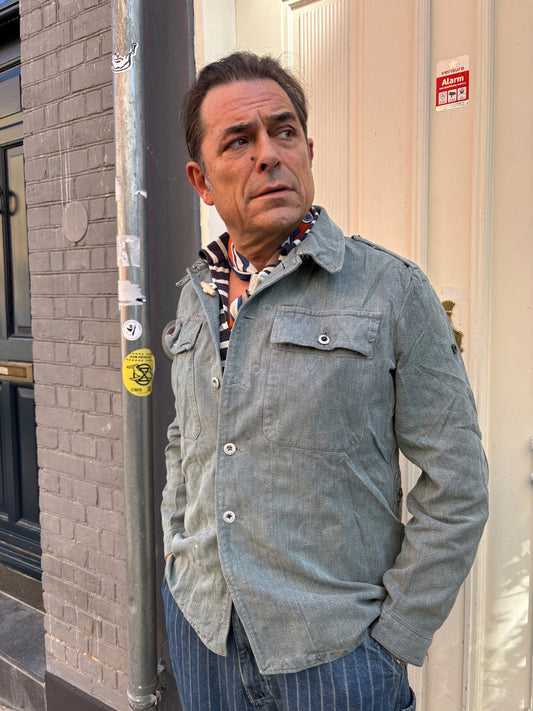 Swiss Denim Army Jacket