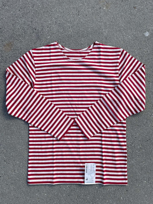 Red/White Striped Telnyashka - Long Sleeve