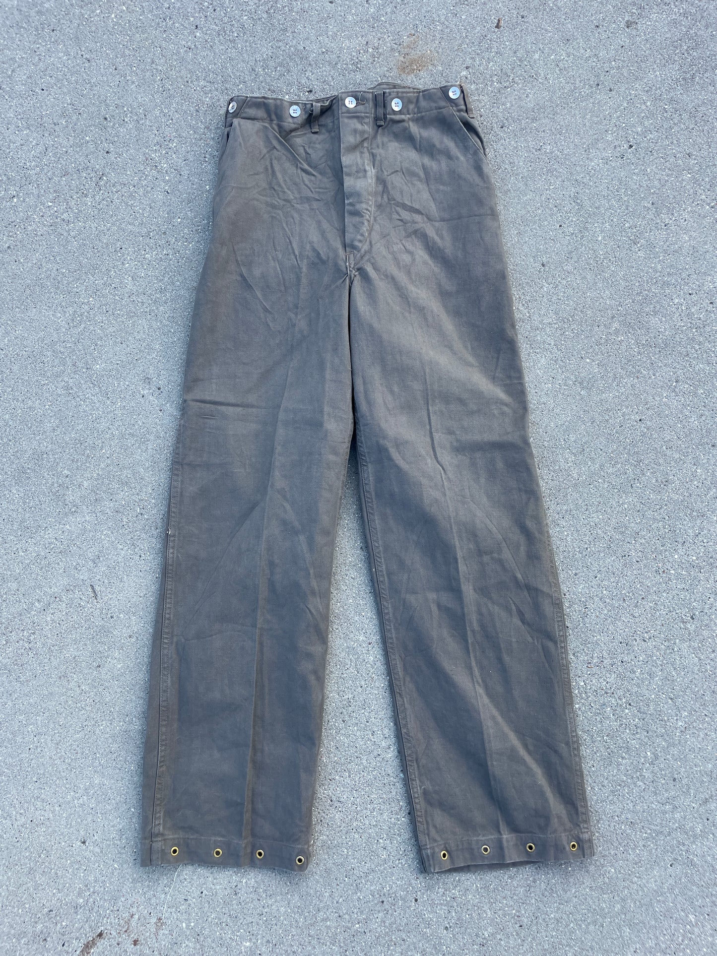 40's Swedish High Waist Workers Trousers