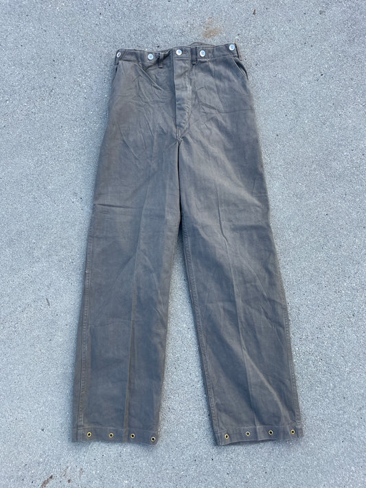 40's Swedish High Waist Workers Trousers