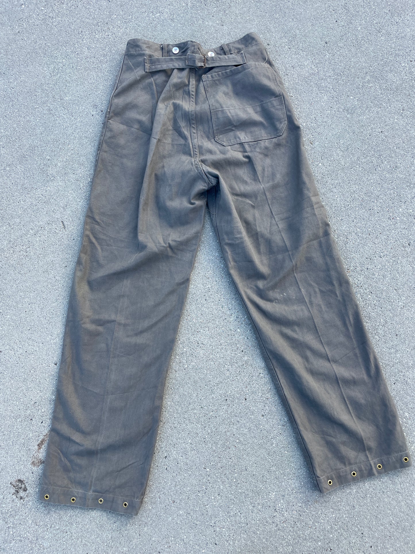 40's Swedish High Waist Workers Trousers