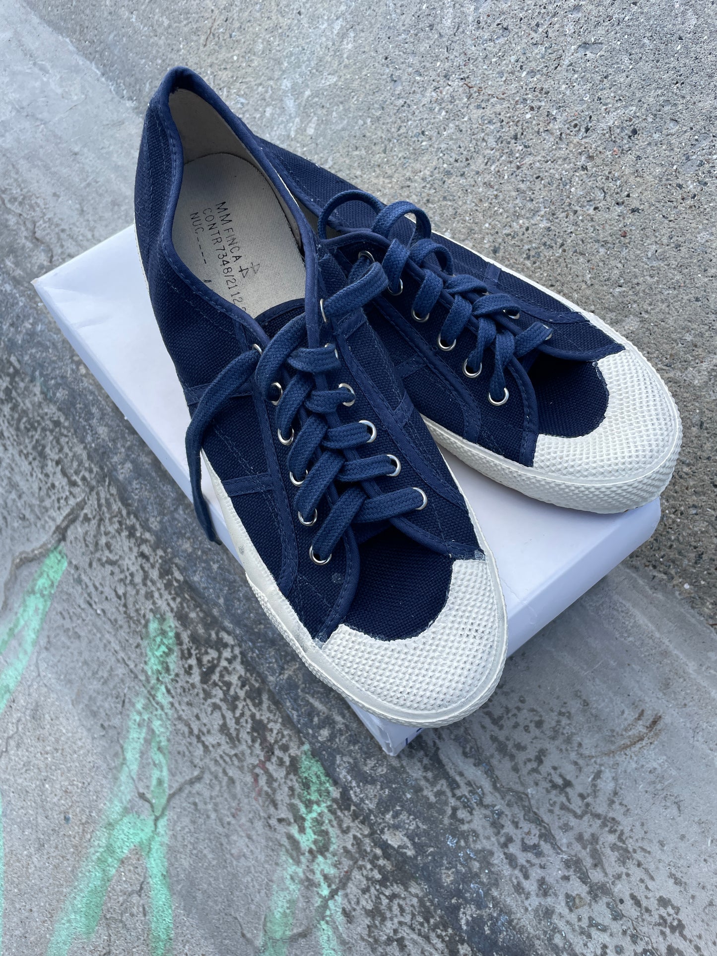 Italian Canvas Rubber Gum Trainers