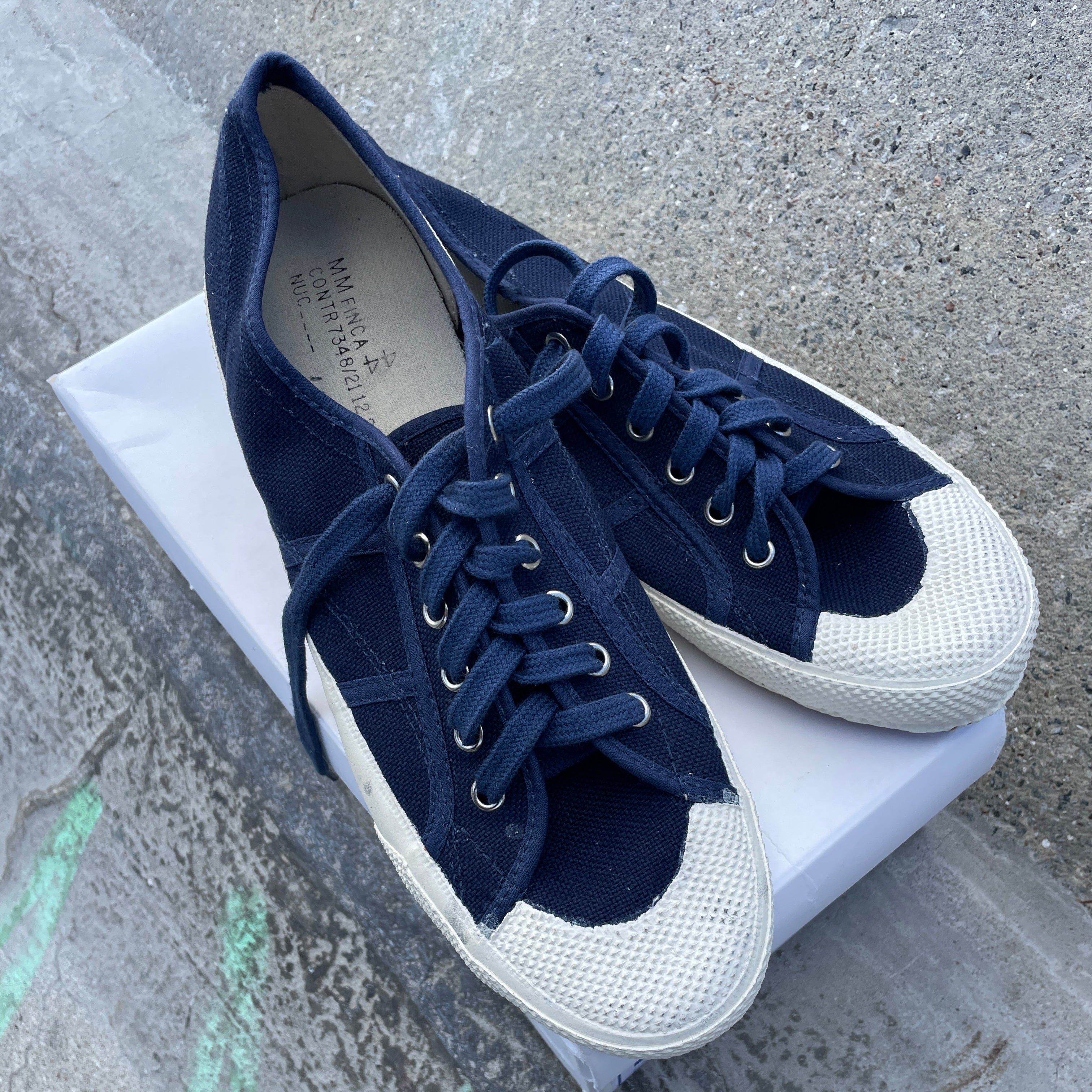 Italian Canvas Rubber Gum Trainers