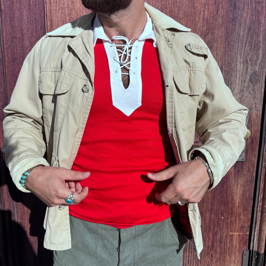 60/70's Berri Sports Tee Red/White