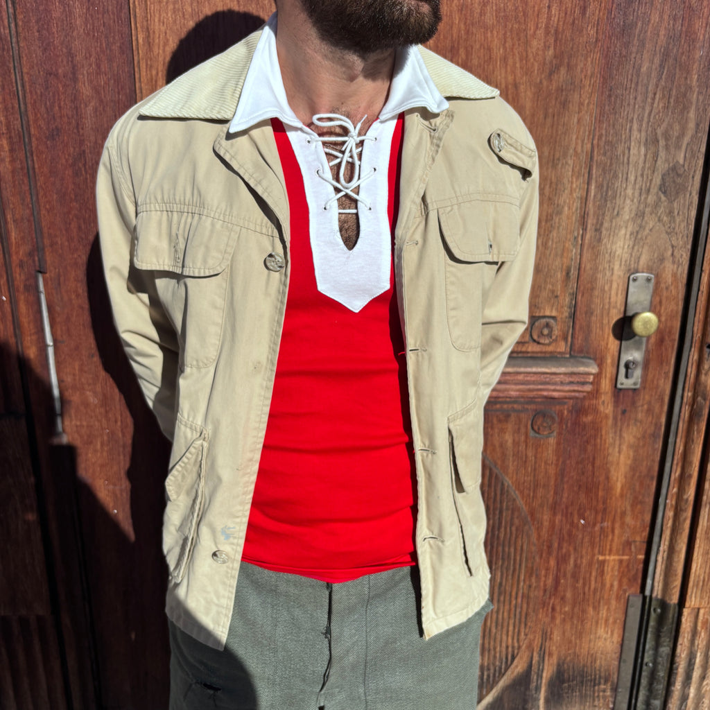 60/70's Berri Sports Tee Red/White