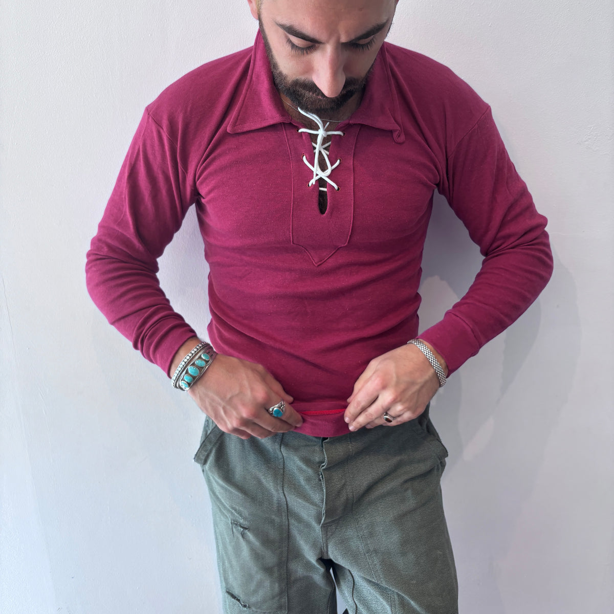 60/70's Berri Sports Tee Plum