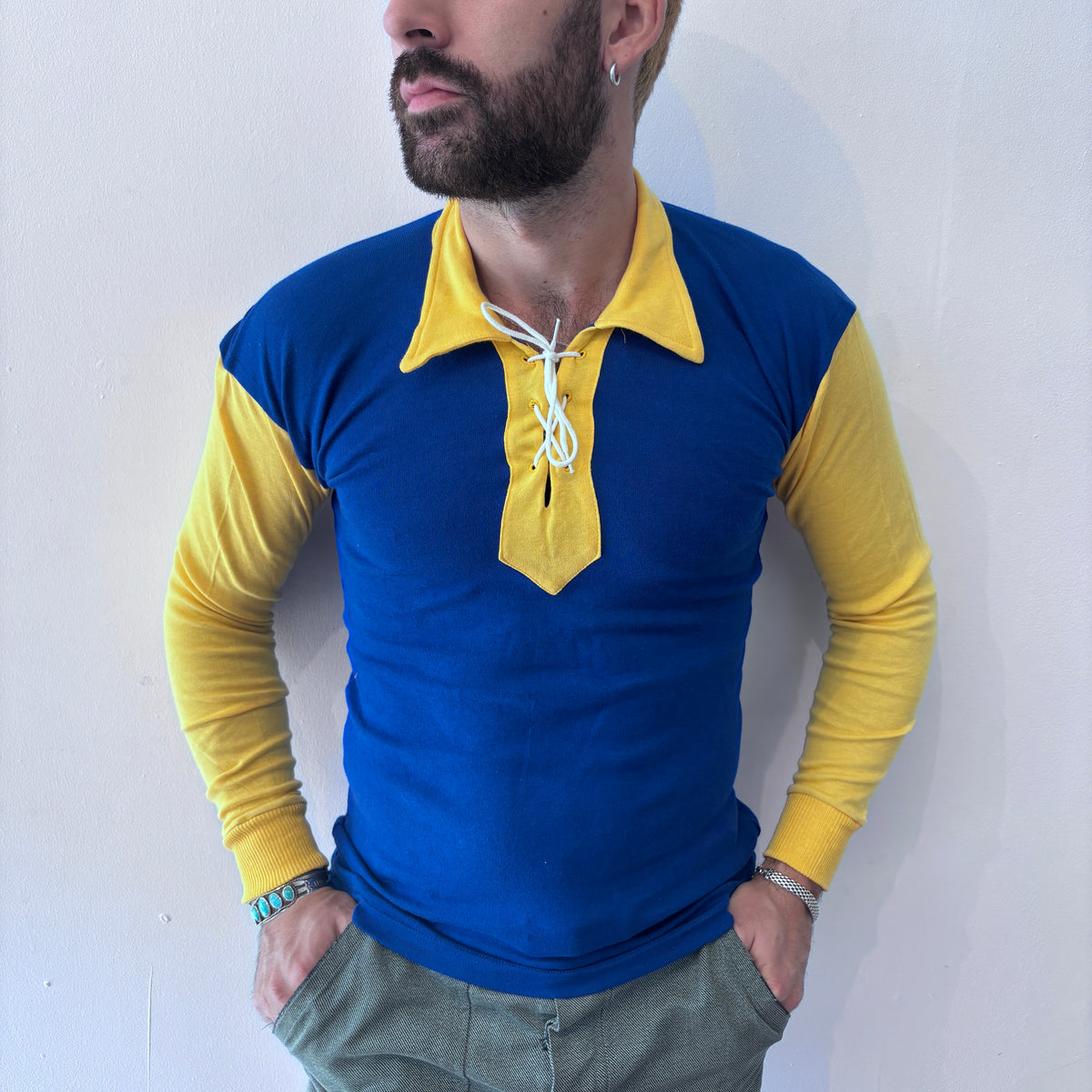 60/70's Berri Sports Tee Blue/Yellow