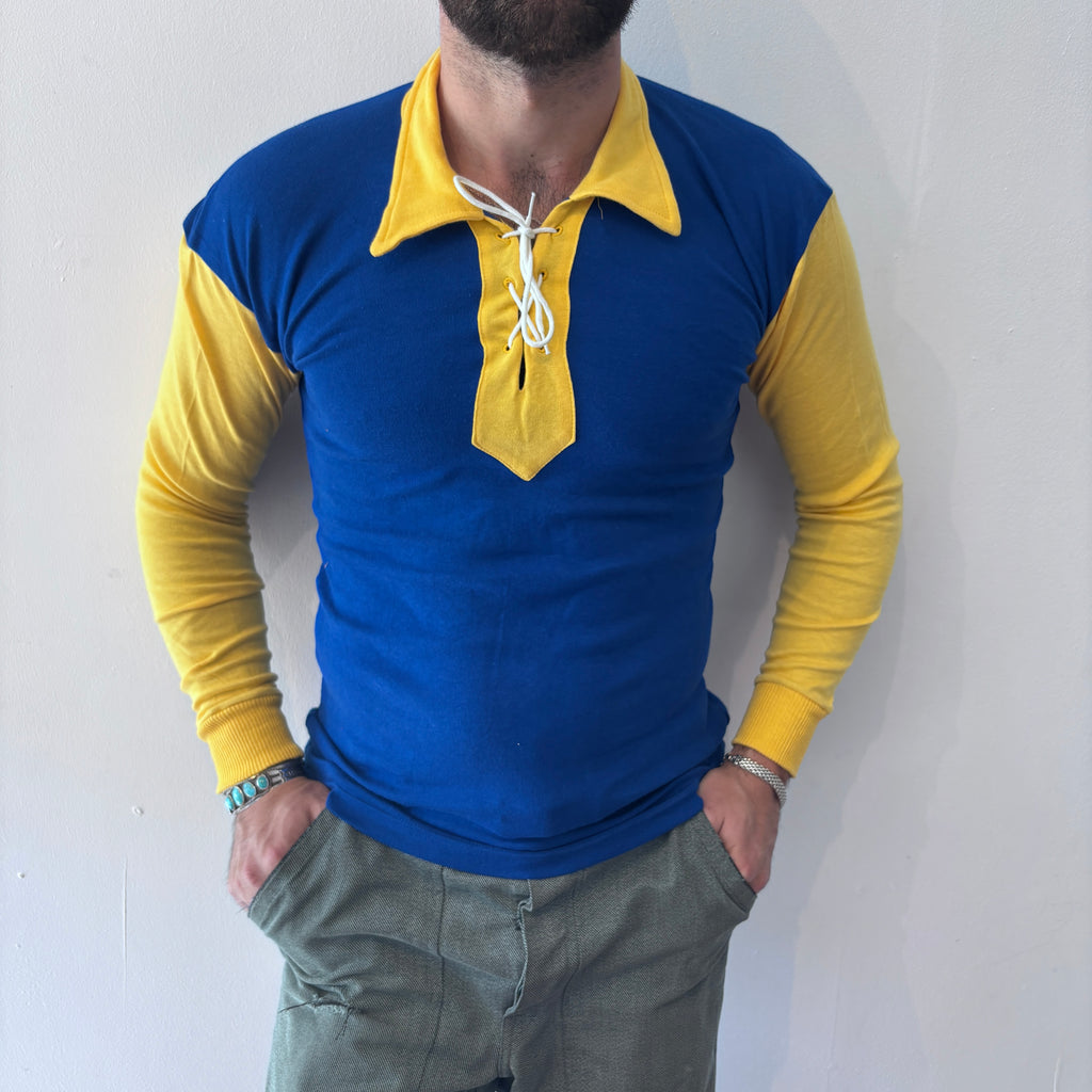 60/70's Berri Sports Tee Blue/Yellow