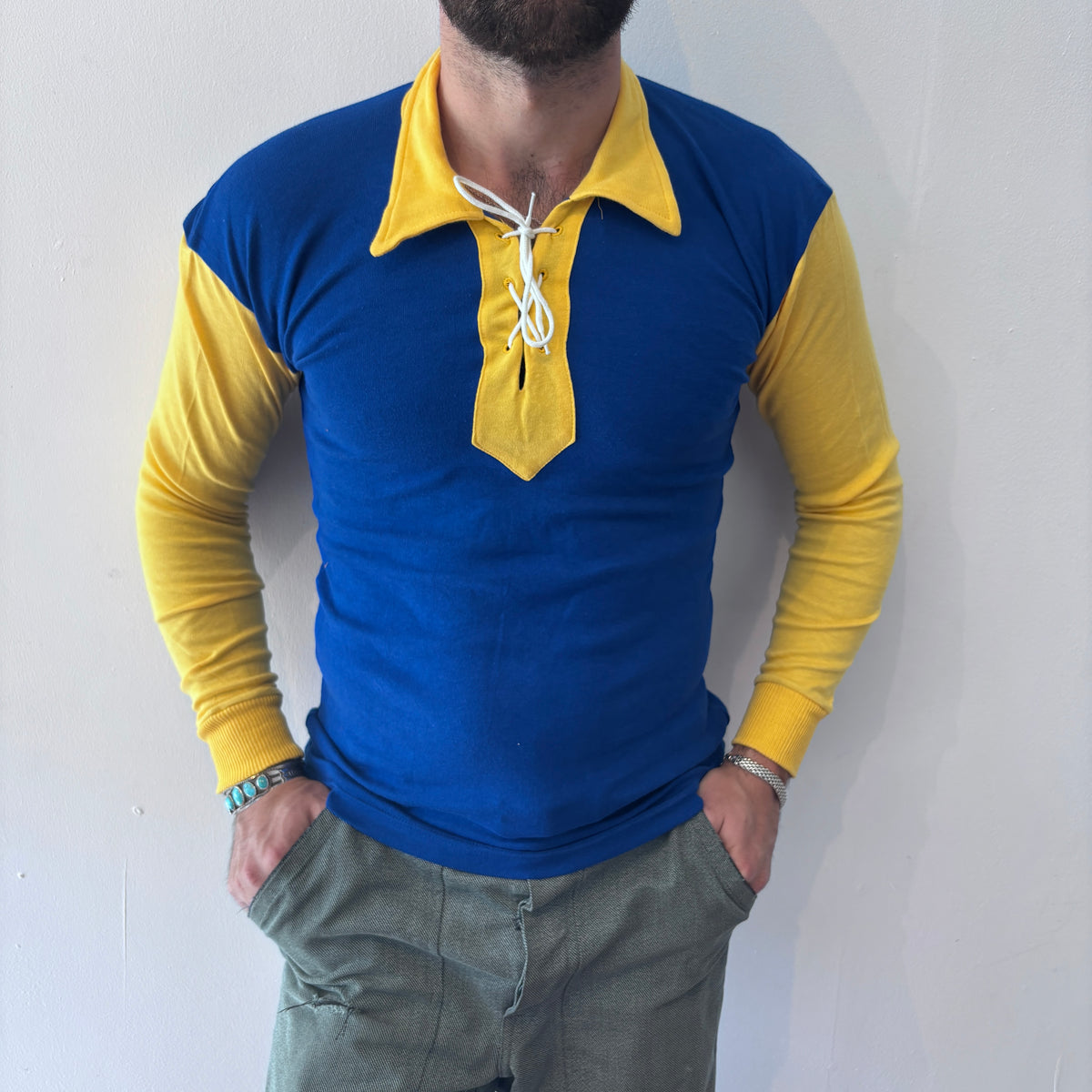 60/70's Berri Sports Tee Blue/Yellow