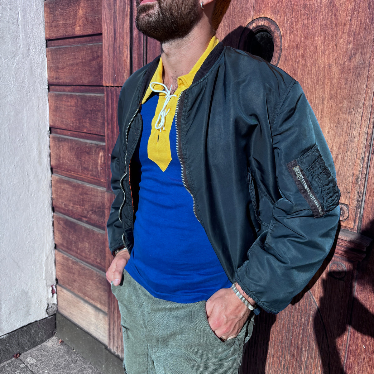 60/70's Berri Sports Tee Blue/Yellow