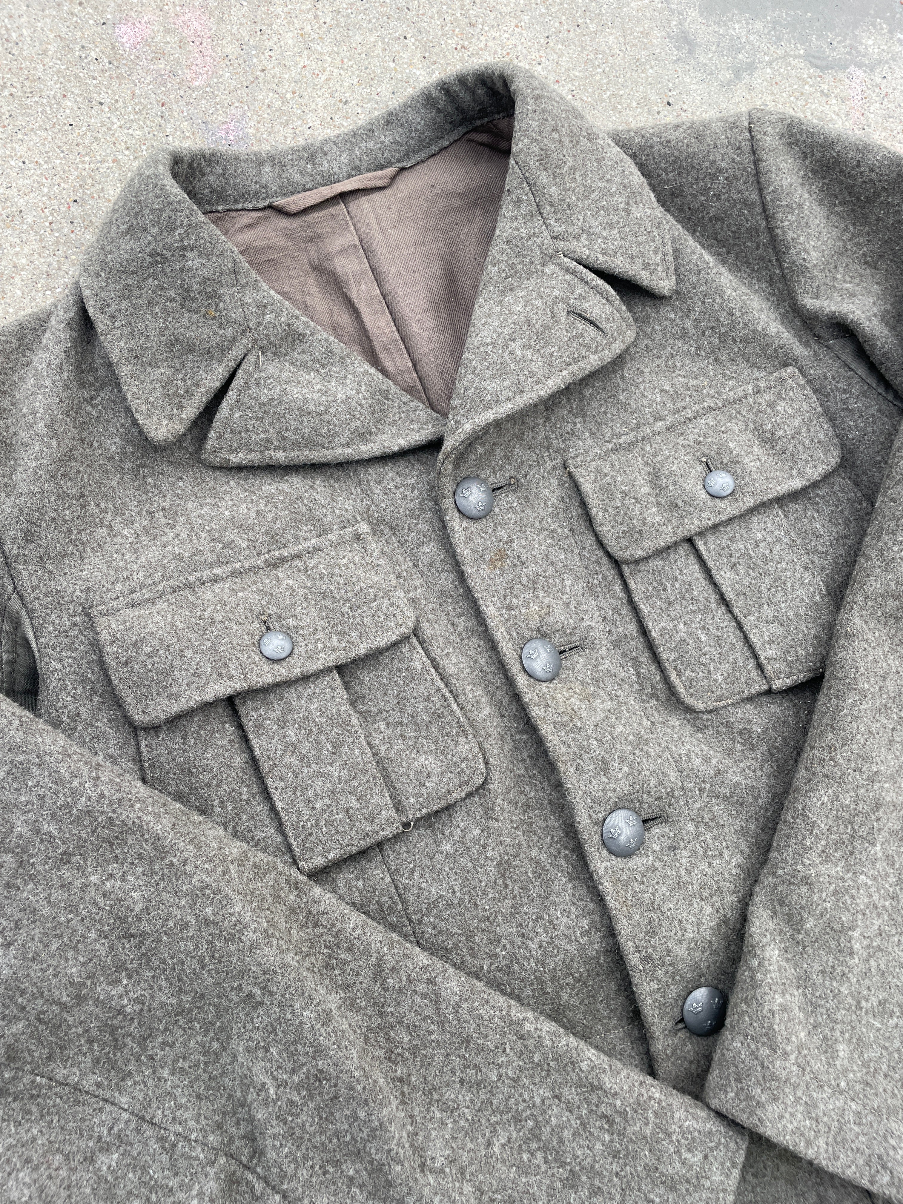 1940's Swedish Army M/39 Wool Jacket