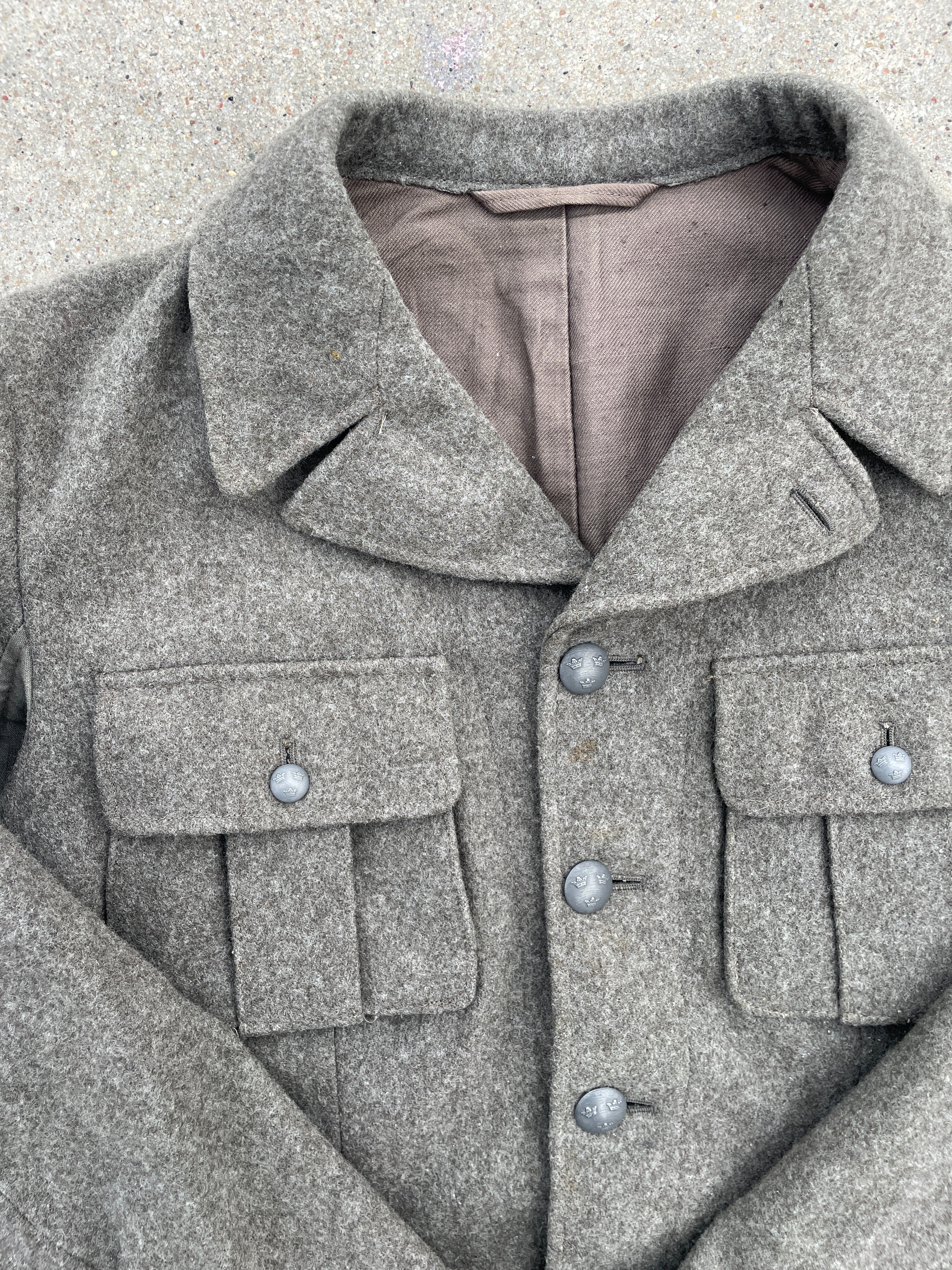1940's Swedish Army M/39 Wool Jacket