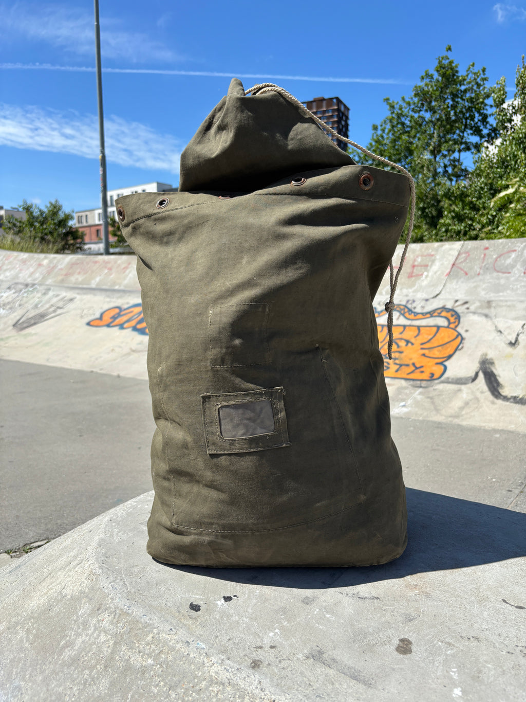 Olive Drab - Canvas Duffle Bag