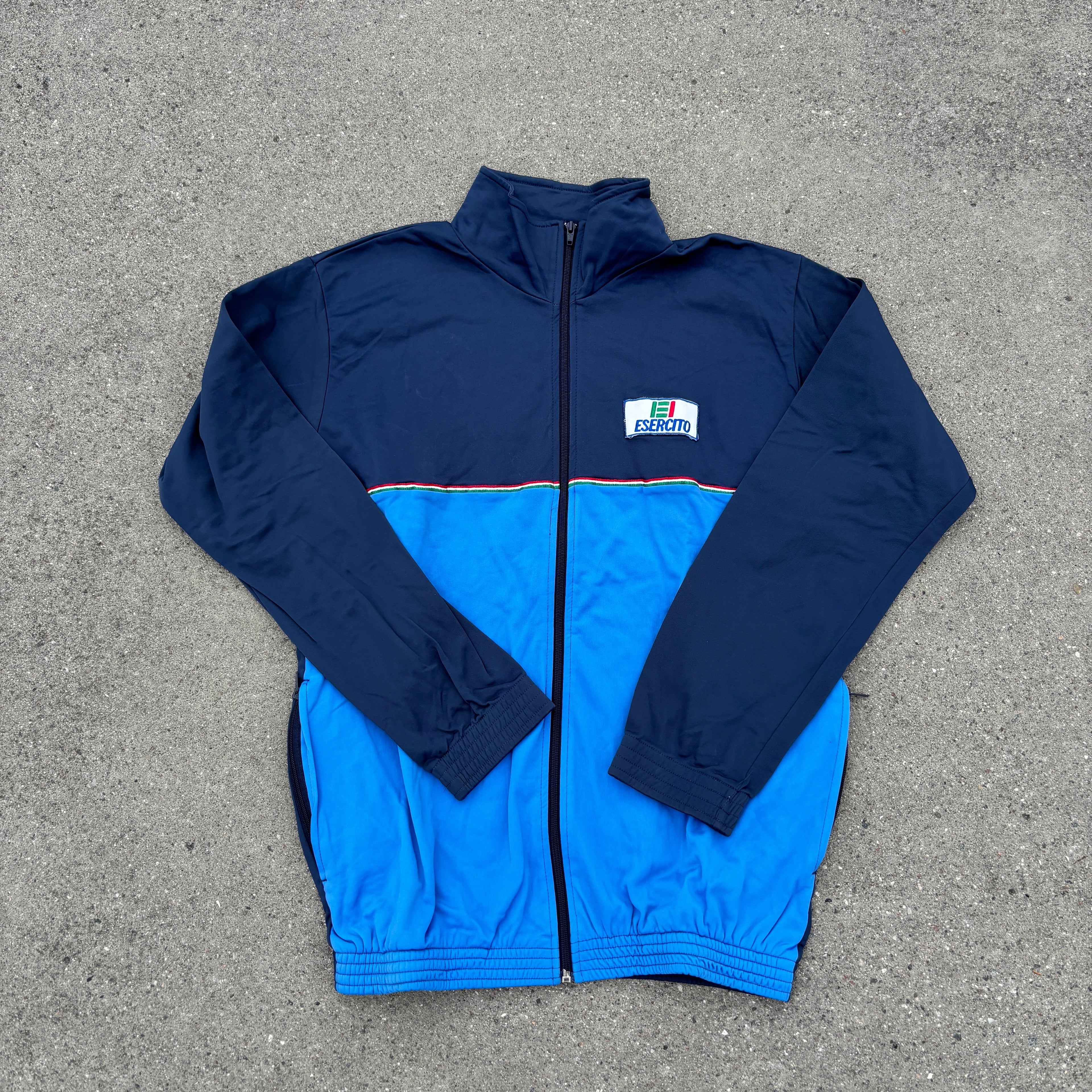90's Navy/Blue Italian Army Tracksuit Top