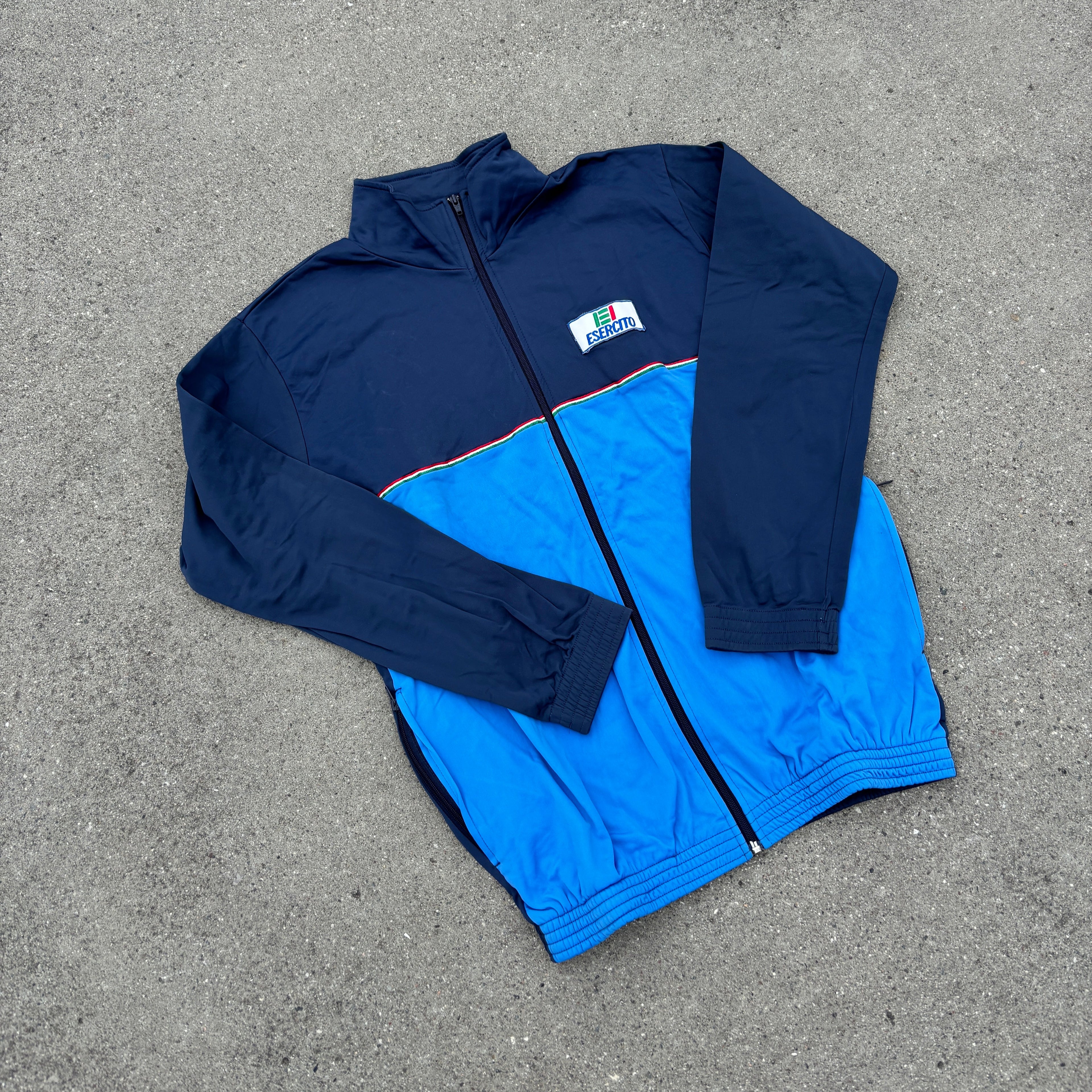 90's Navy/Blue Italian Army Tracksuit Top