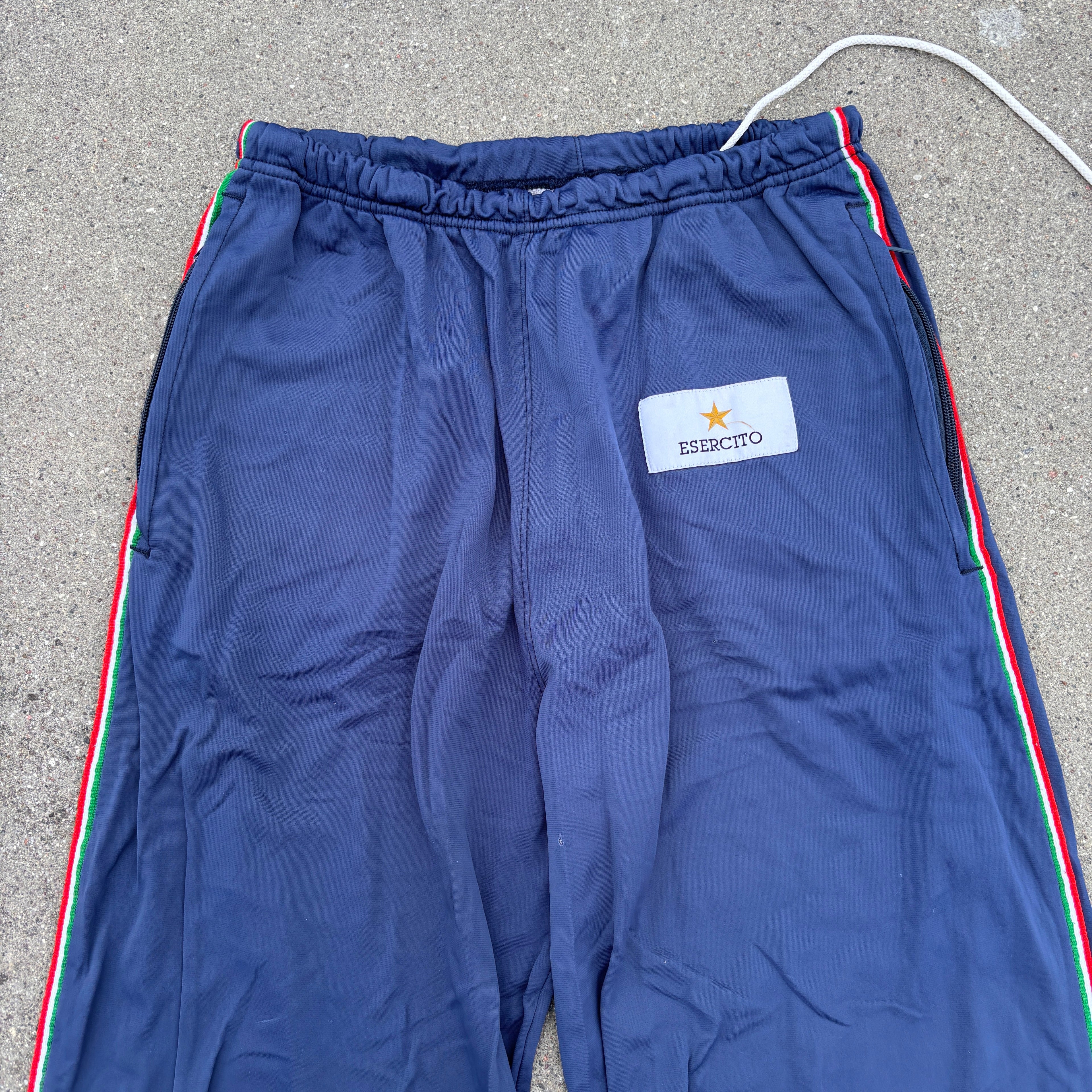 90's Navy/Blue Italian Army Tracksuit Trousers