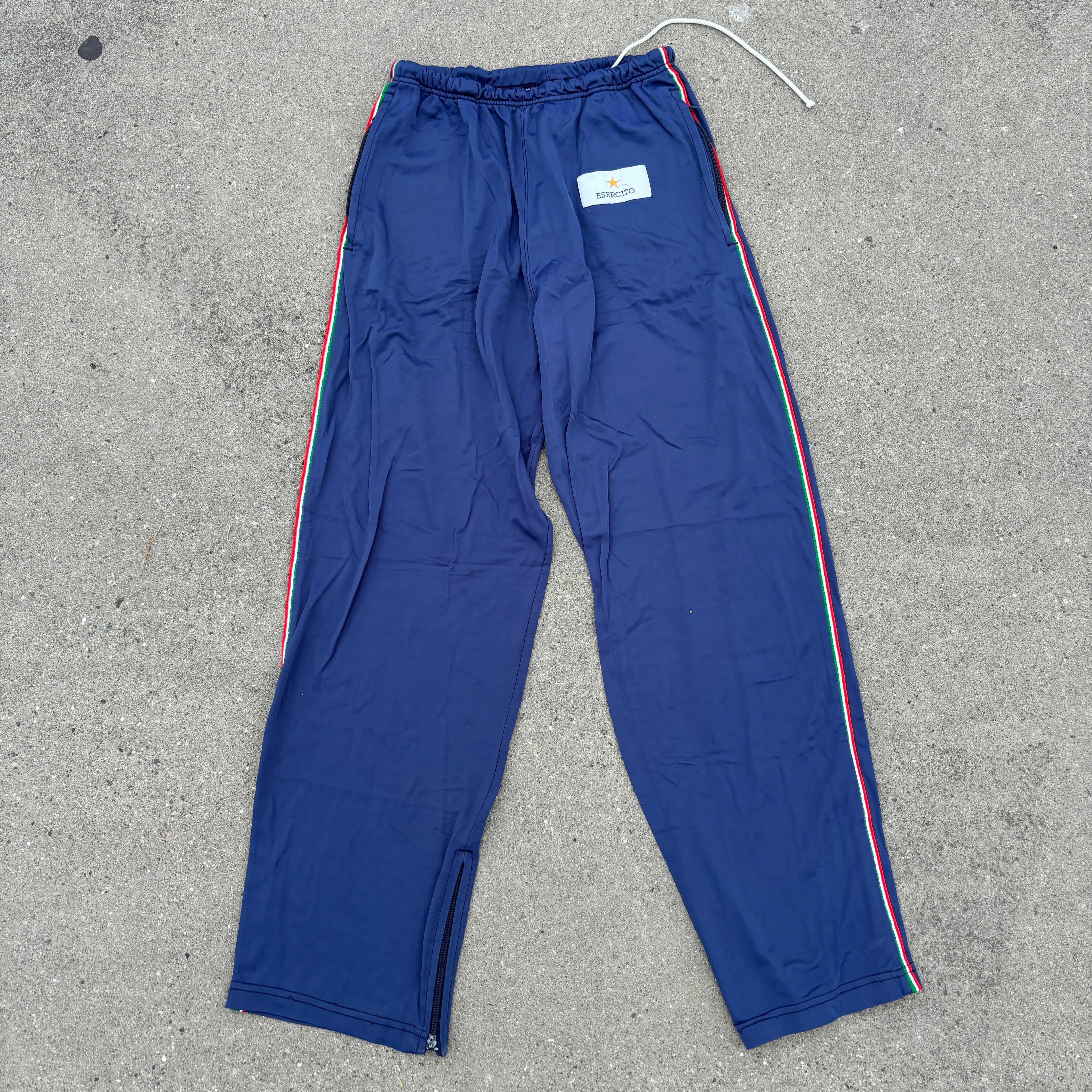 90's Navy/Blue Italian Army Tracksuit Trousers