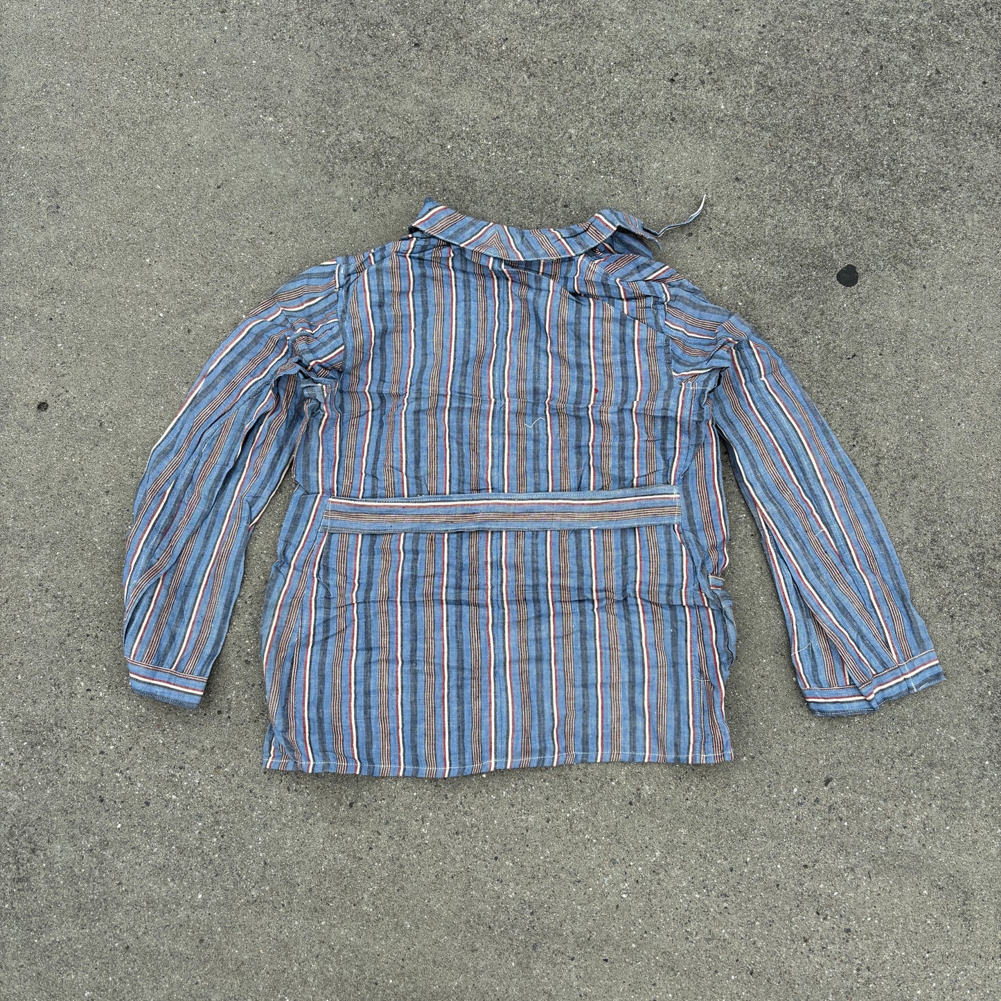 50's Bulgarian Army Striped Pyjamas Top